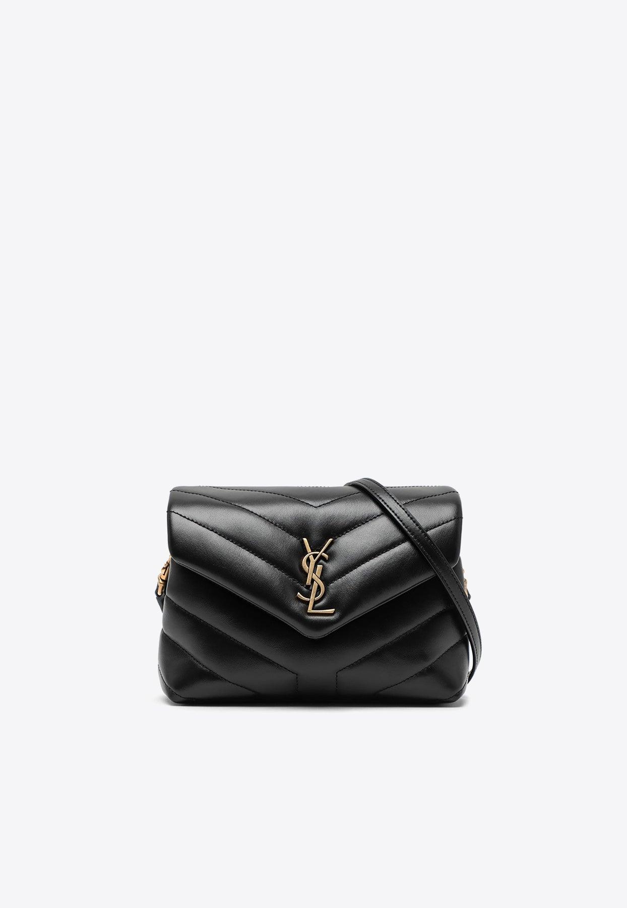 Saint Laurent Loulou Shoulder Bag Matelasse Black-tone Toy Black