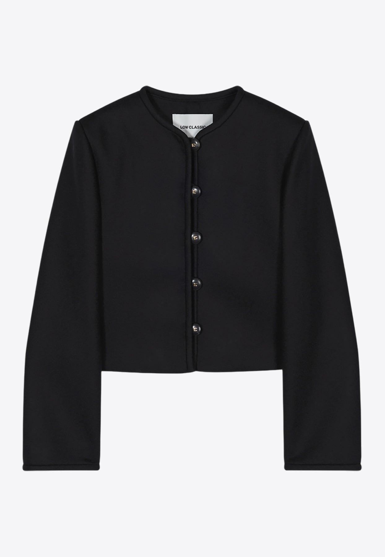 ジャケット LOW CLASSIC : 25SS / COLLARLESS SHORT JACKET (2COLORS) Low Classic Jackets for Women | Online Sale up to 67% off