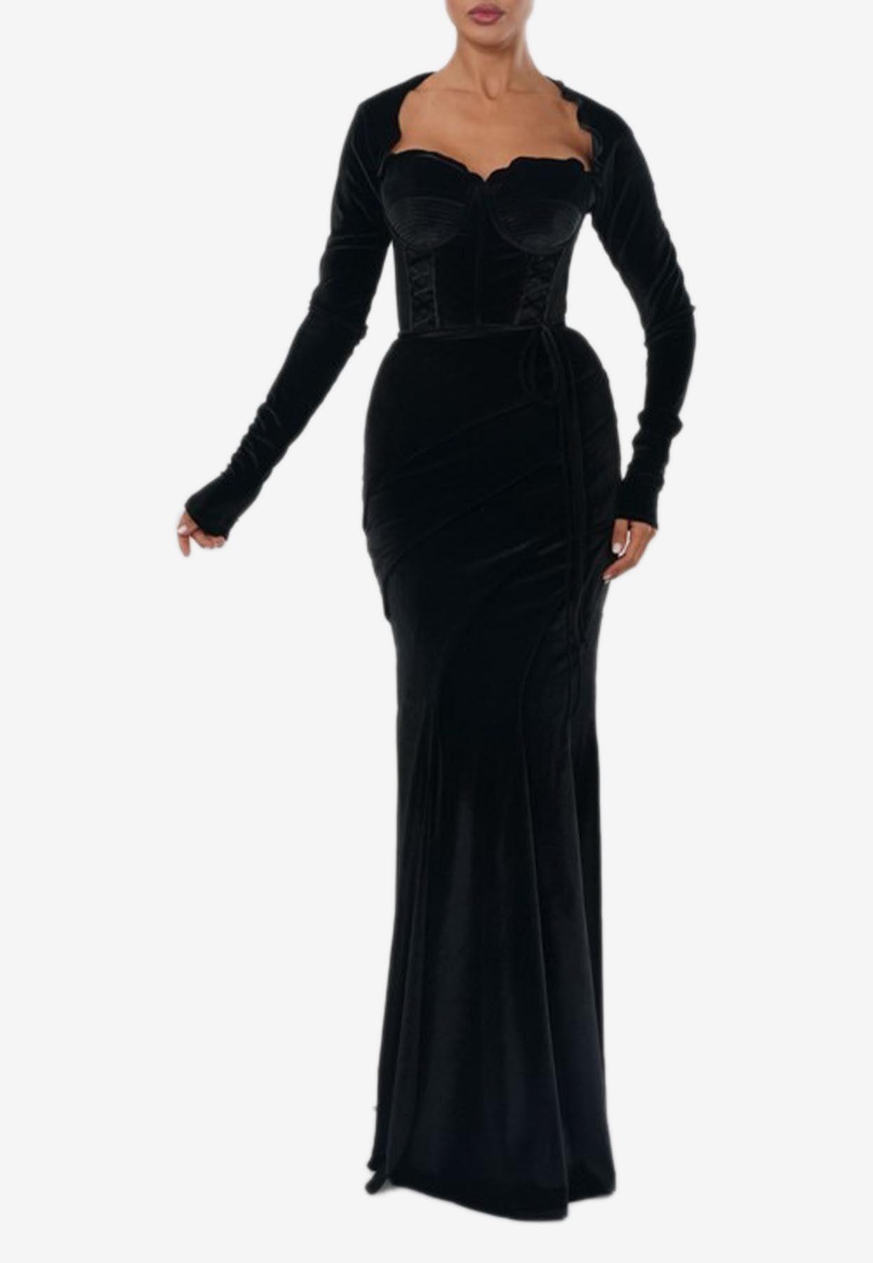 off shoulder long dress formal Off-the-shoulder A-Line Prom with Corset Yellow / 3XLarge Tipsy Elves Color:Burgundy Combo Shown in Midnight Navy Making Glinda’s Ozdust dress