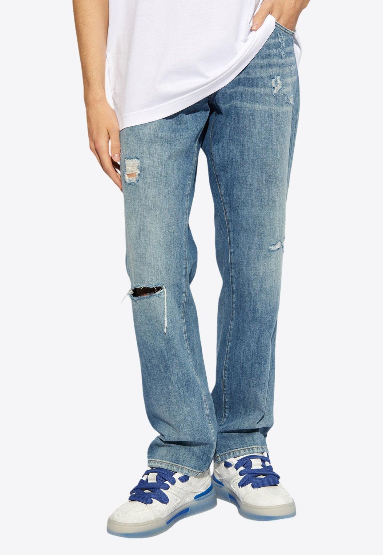 Dolce gabbana ripped jeans discount