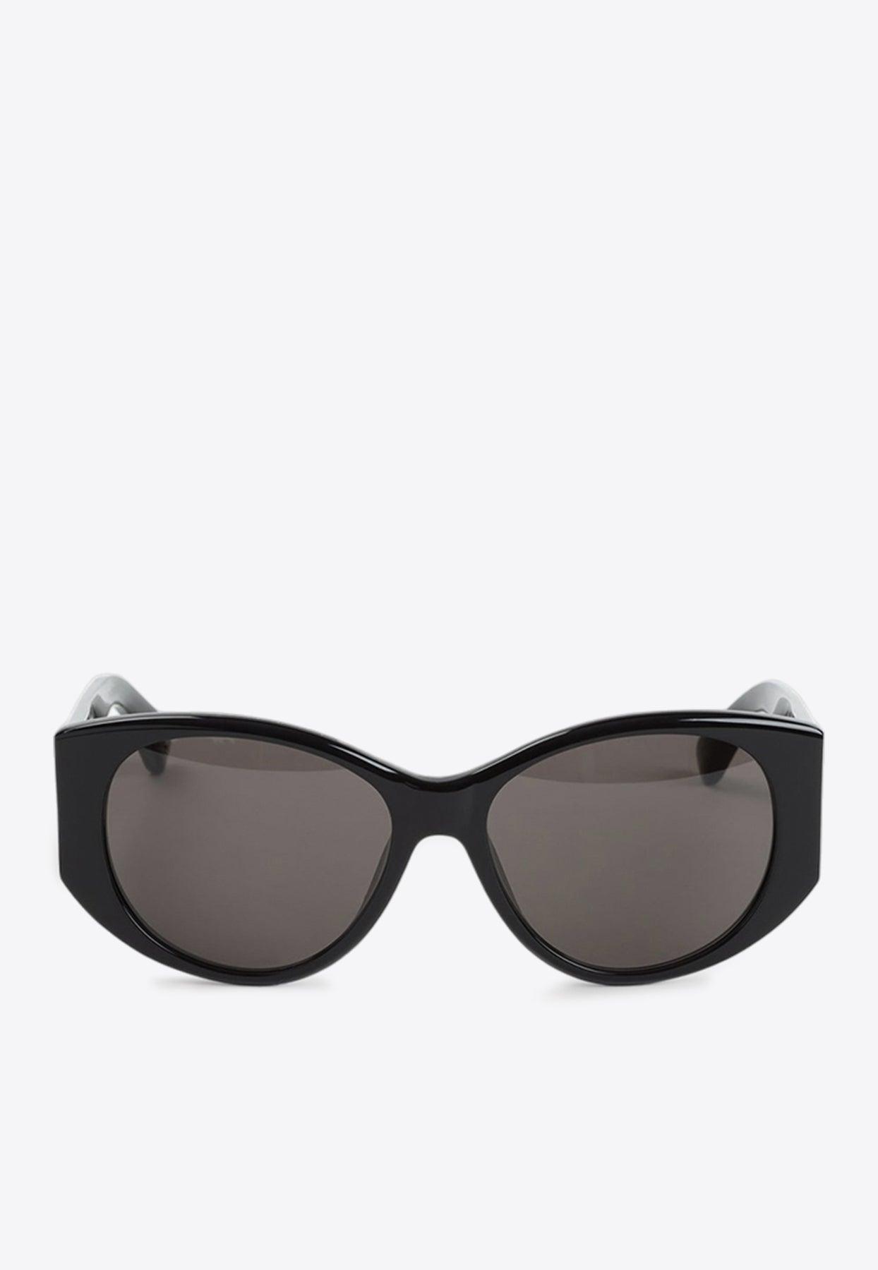 Balenciaga Nano Round Sunglasses in Gray | Lyst