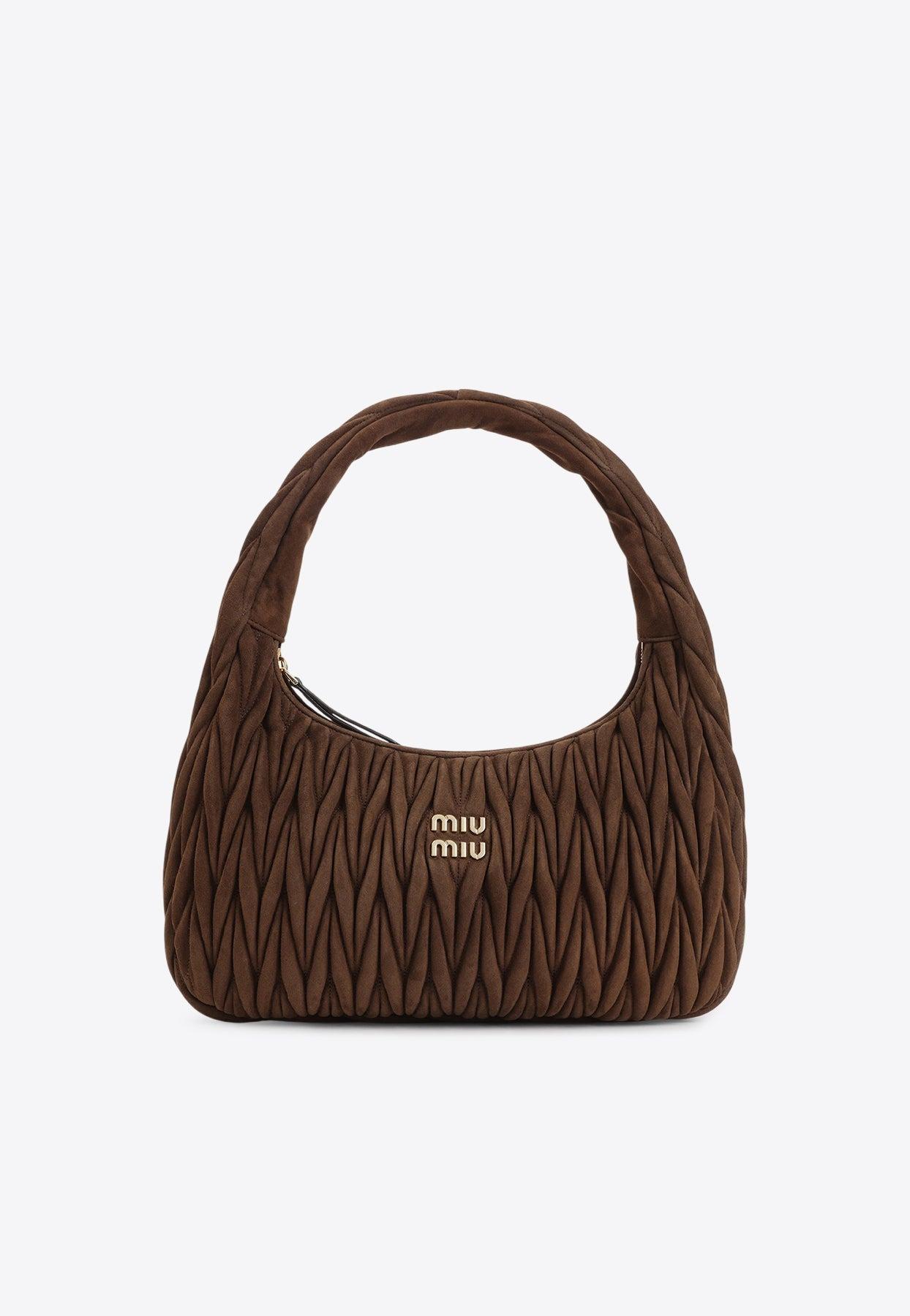 【SALE】 ◆MIUMIU◆ レディース パテントレザー ホーボーバッグ miumiu ミュウミュウ】パテントレザー/ミニポーチ付きショルダー