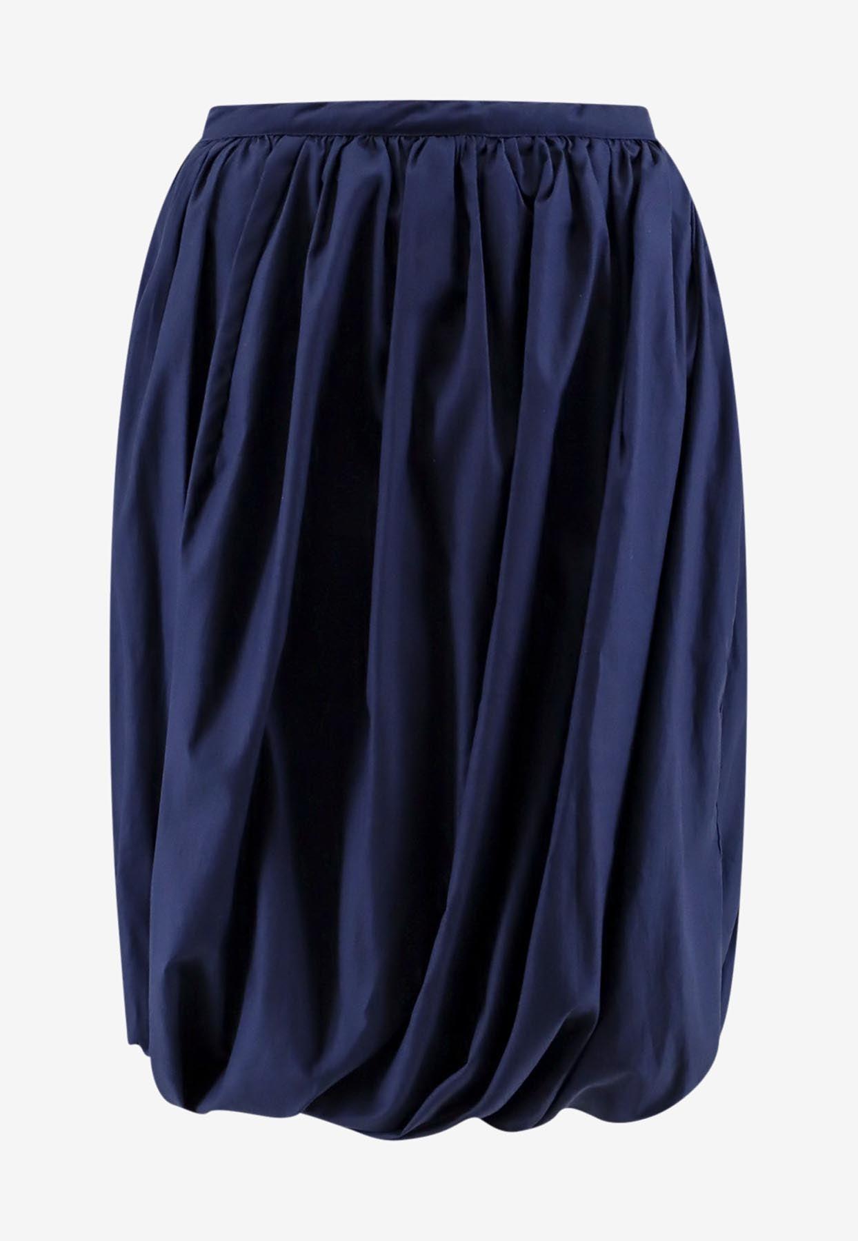 スカート MARNI Exposed lining skirt Marni floral-print A-line Skirt | Blue | FARFETCH