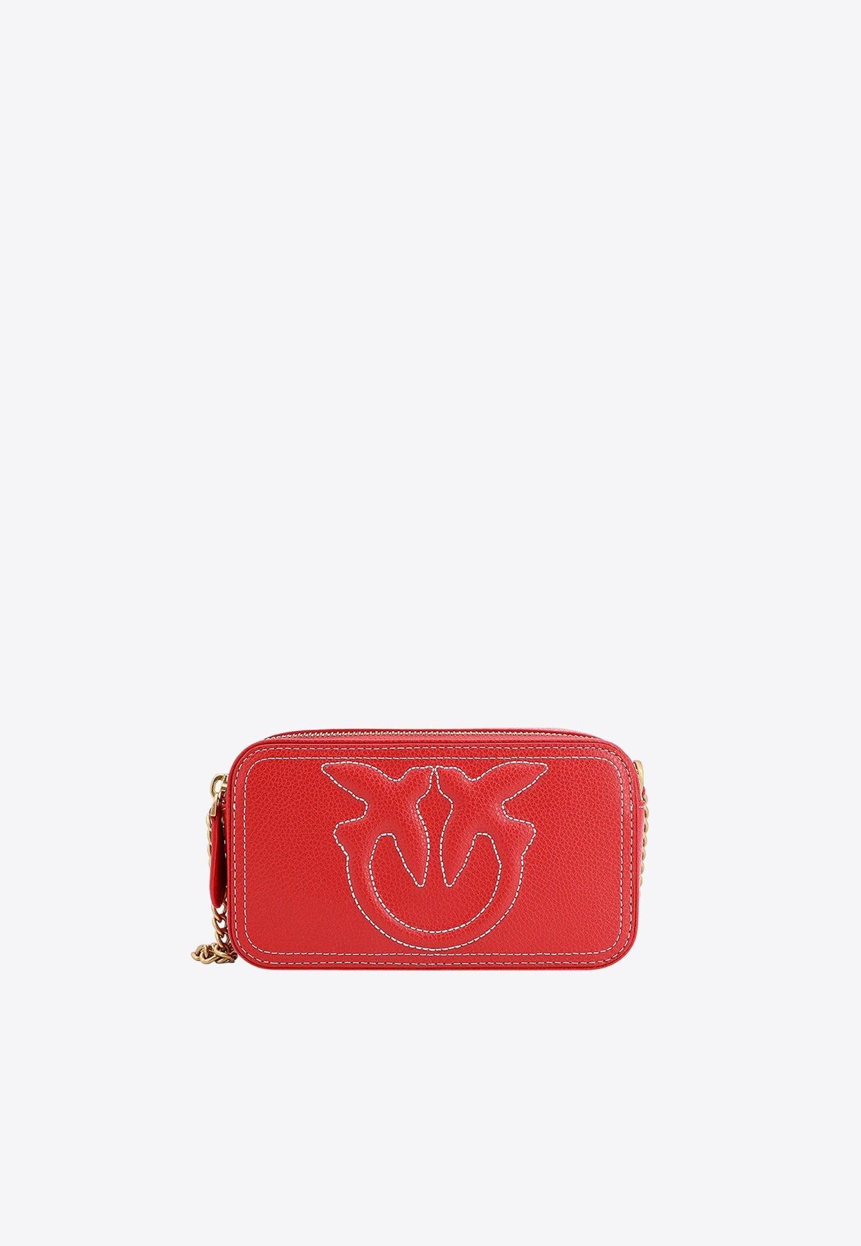 Pinko Carrie Love Birds Embroidered Camera Bag Lyst