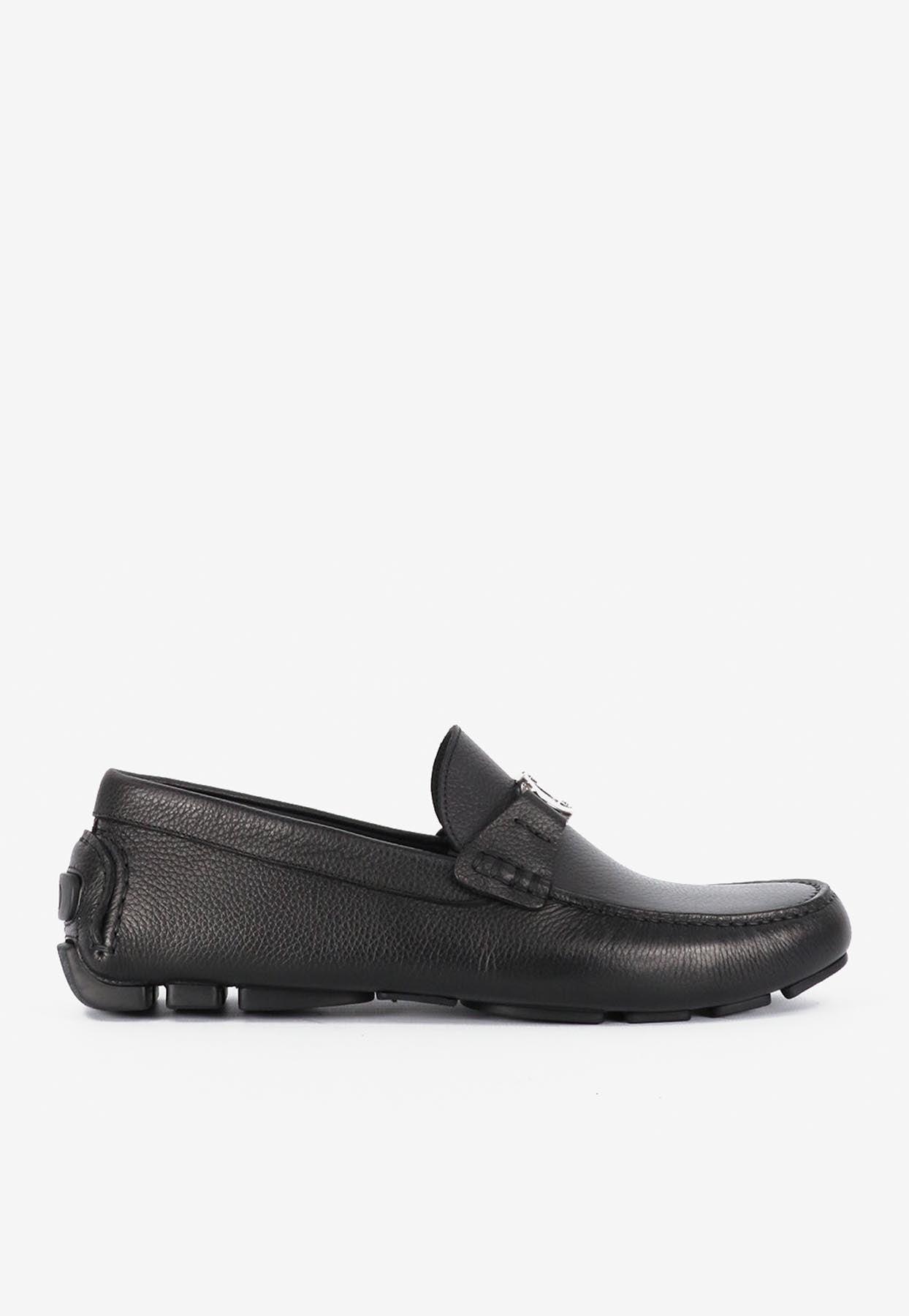 Dior Odeon Loafers In Grained Leather in Black for Men | Lyst