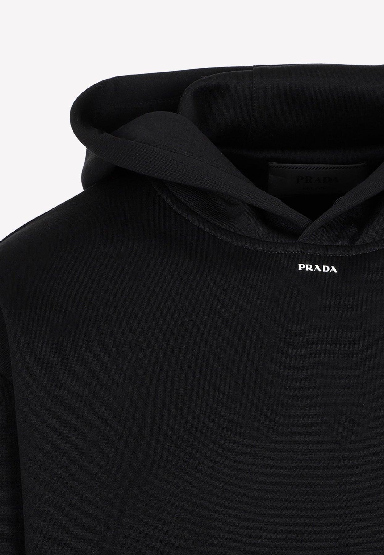 Prada logo-plaque sweatshirt - Black