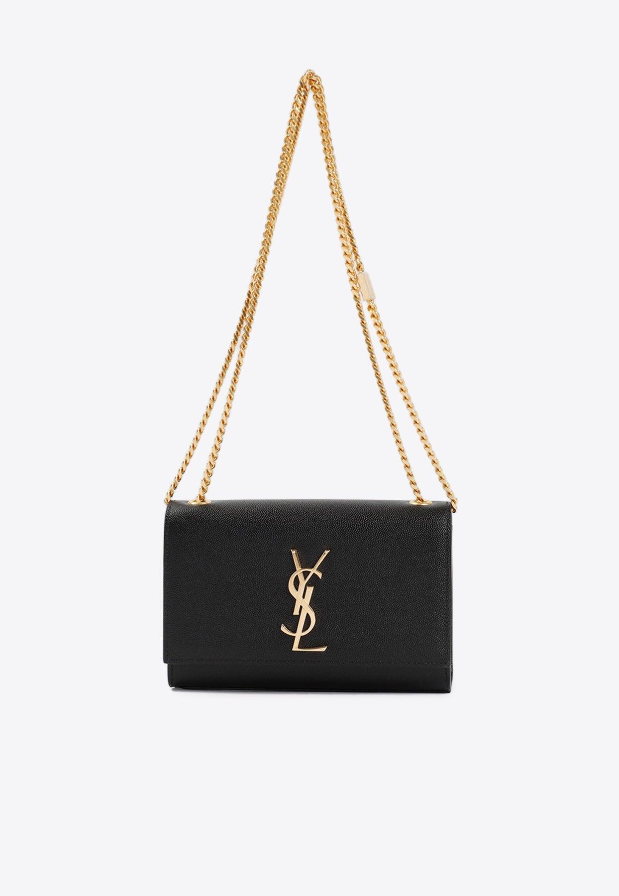 Saint Laurent Small Kate Chain Crossbody Bag in White Lyst