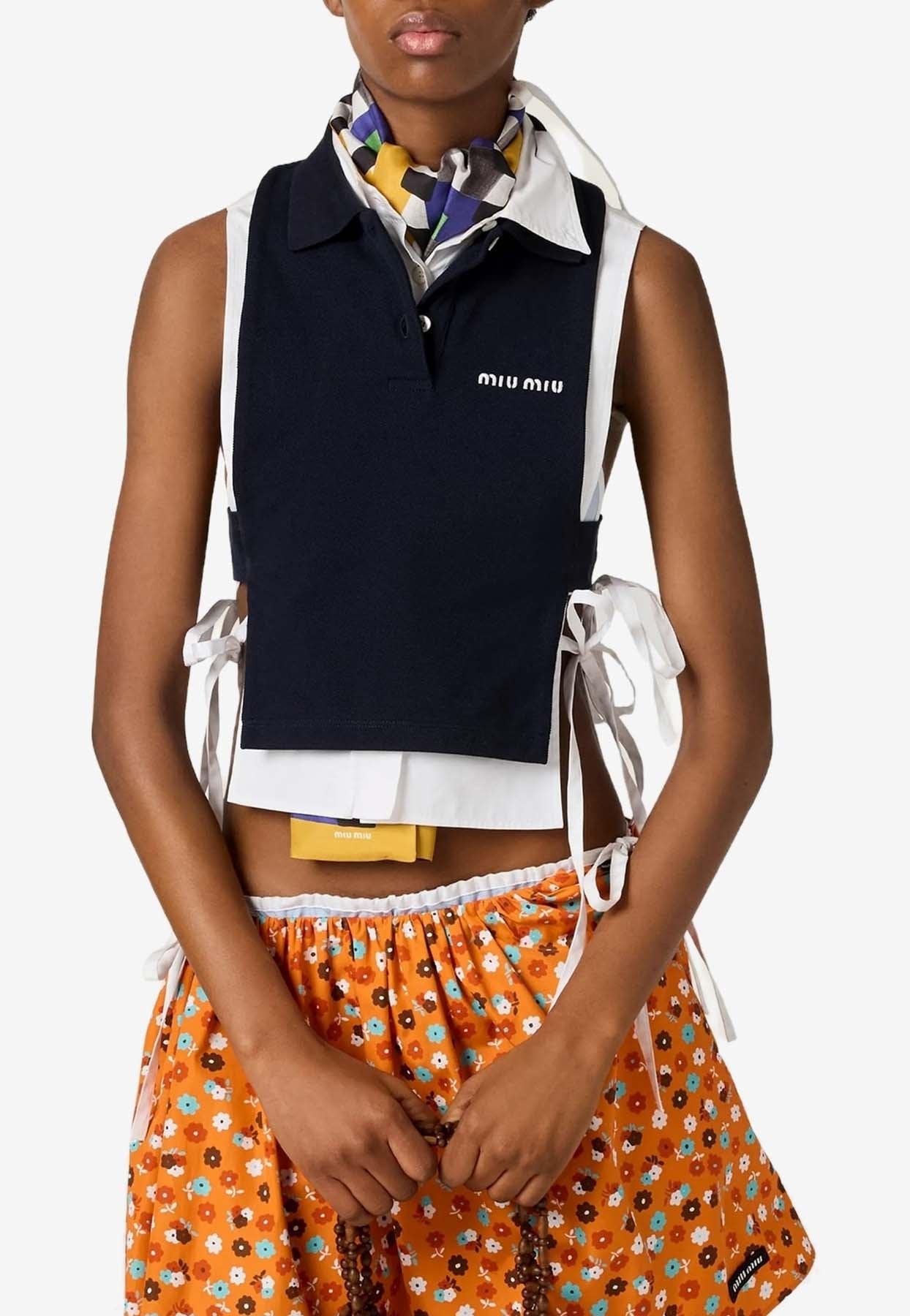 Miu Miu Sleeveless and tank tops for Women | Online Sale up to 38