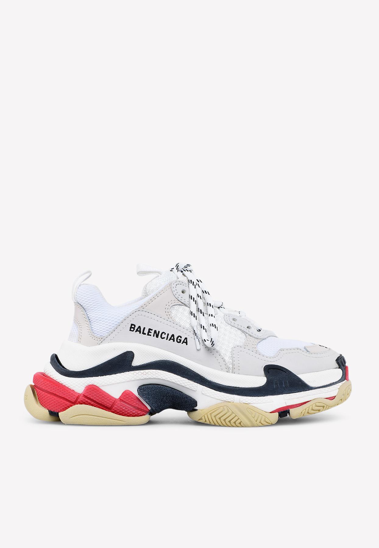 mens balenciaga triple s white
