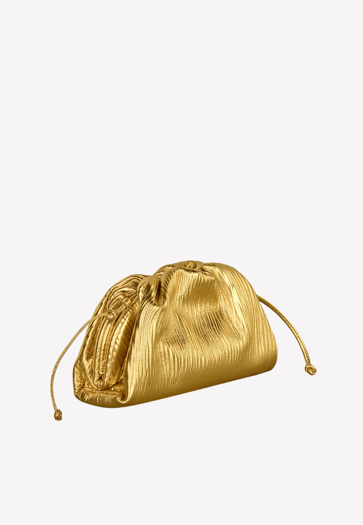 bottega gold mini pouch