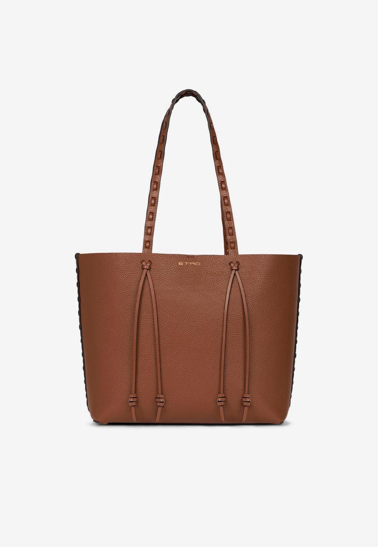 【送料&関税込】Etro Leather Shopping Bag MEDIUM ETRO ESSENTIAL ARNICA BAG WITH CLUTCH | Etro Arnica
