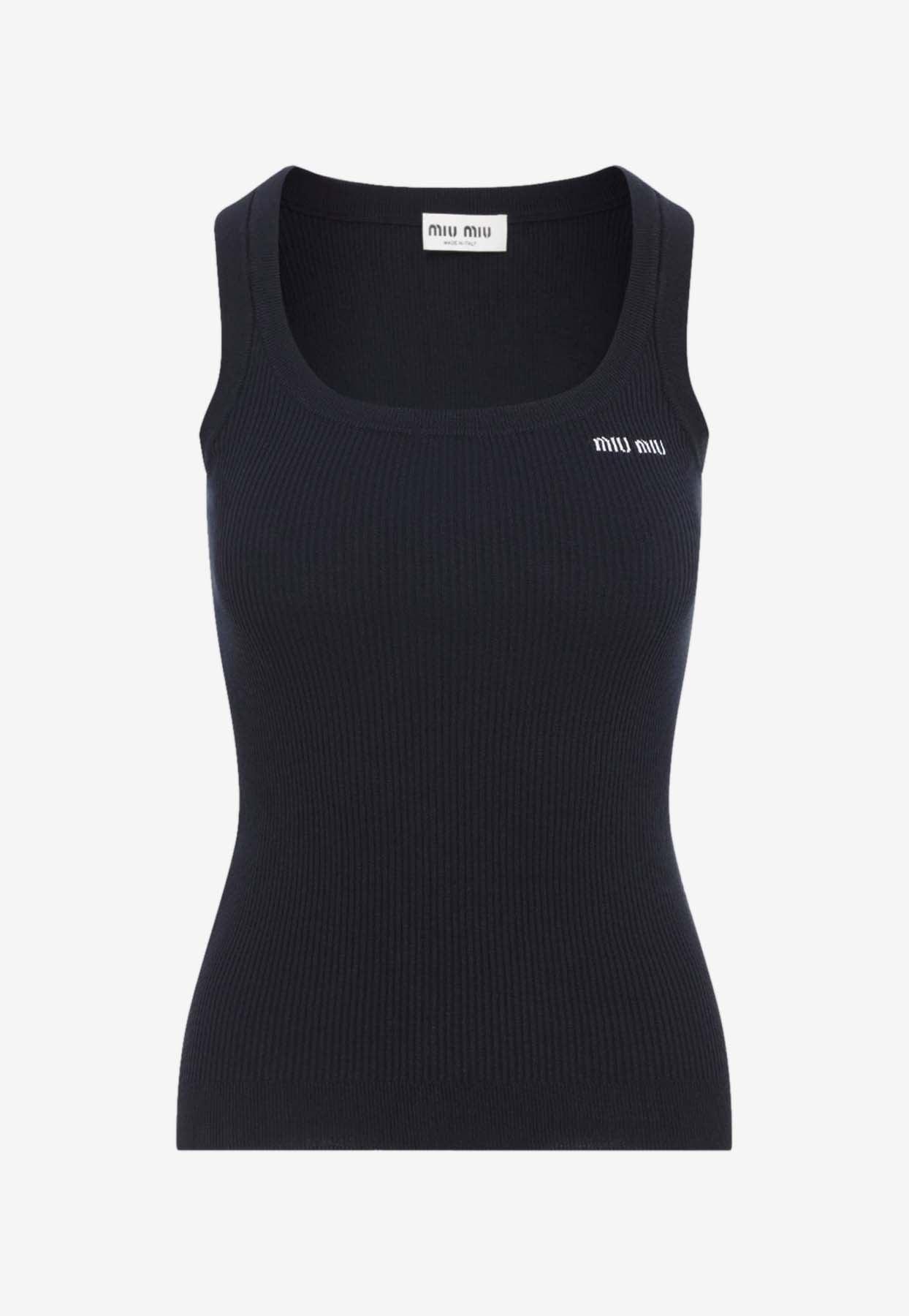 Miu Miu Sleeveless and tank tops for Women | Online Sale up to 33