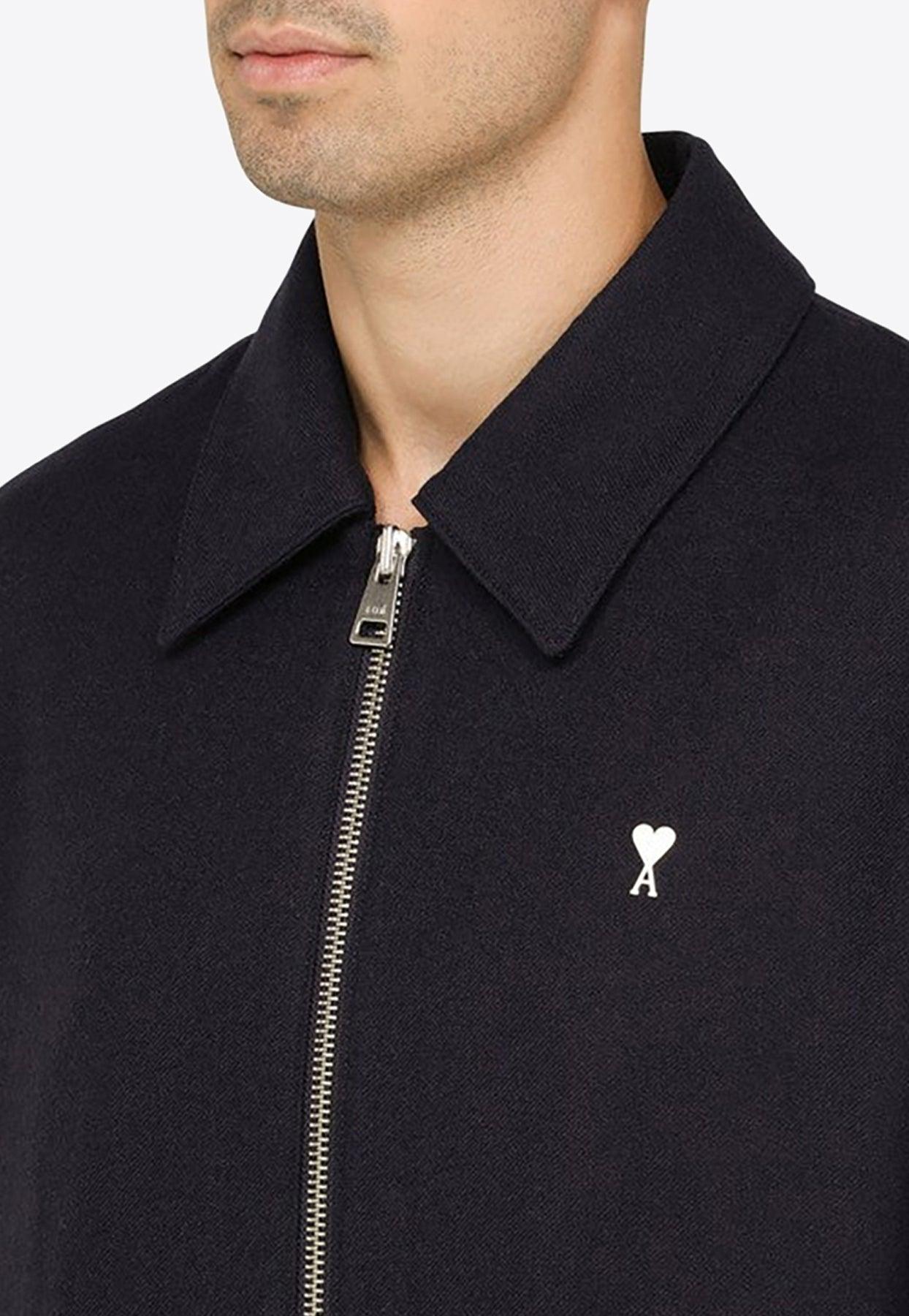 Ami wool shop bomber jacket