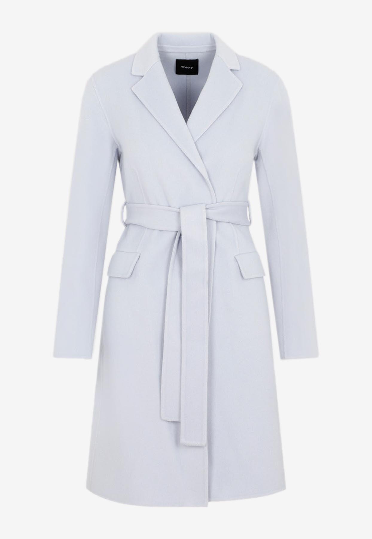 Theory wool & cashmere belted clearance robe