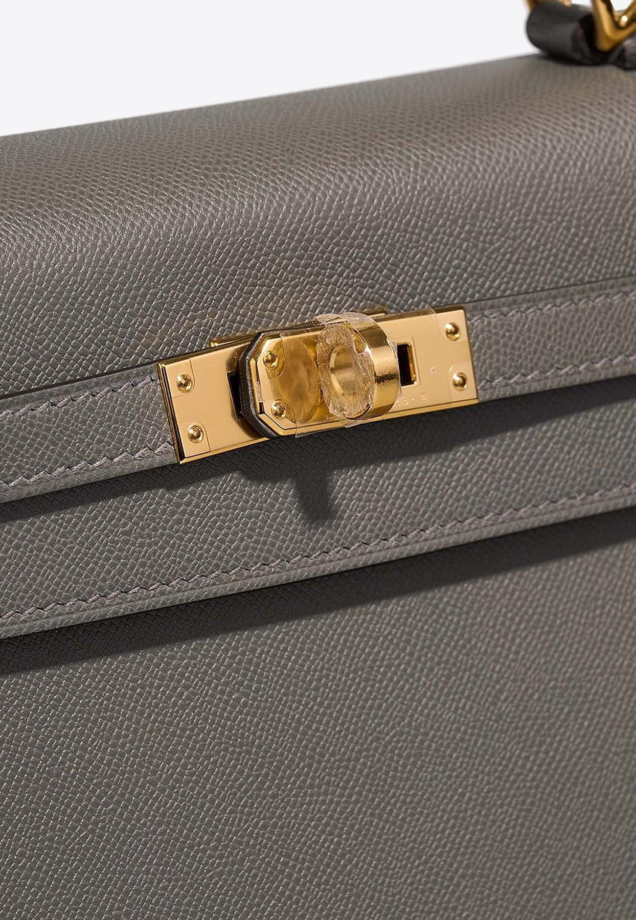Hermes Kelly Retourne 25 Veau Togo 63 Vert Amande Gold Hardware | Hermes Bags