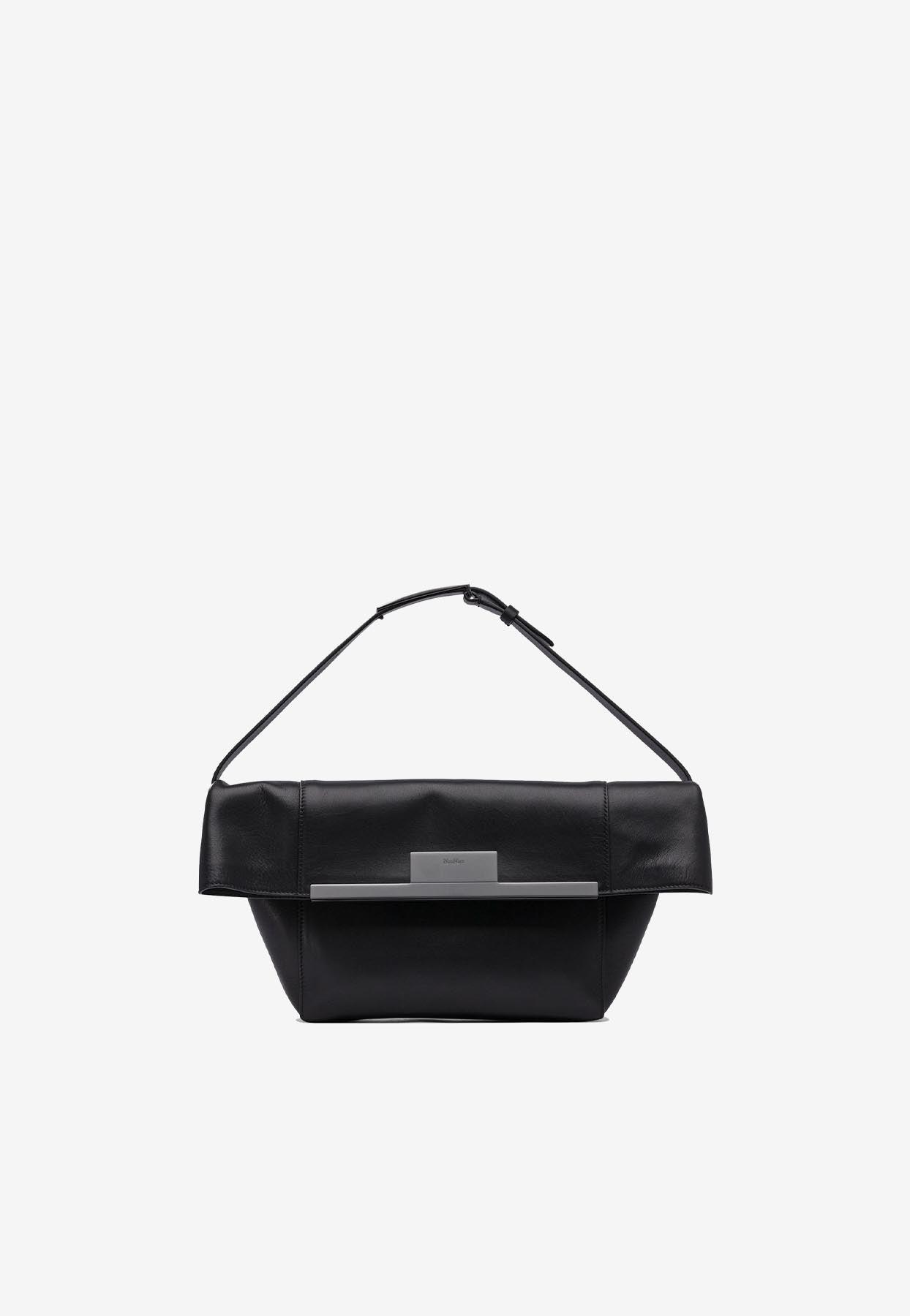 【送料&関税込】Max Mara Black Leather Mmsummer Shoulder Bag Max Mara Black Leather Mmsummer Shoulder Bag | italist