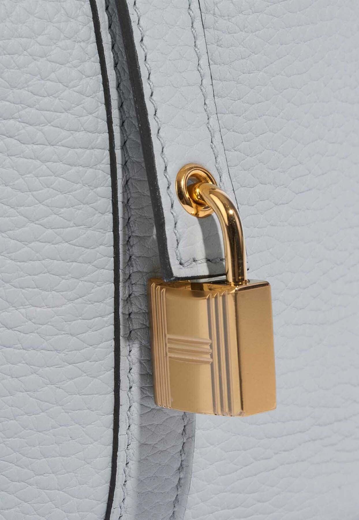 Hermes Bleu Pale Picotin Lock 18 PM Handbag
