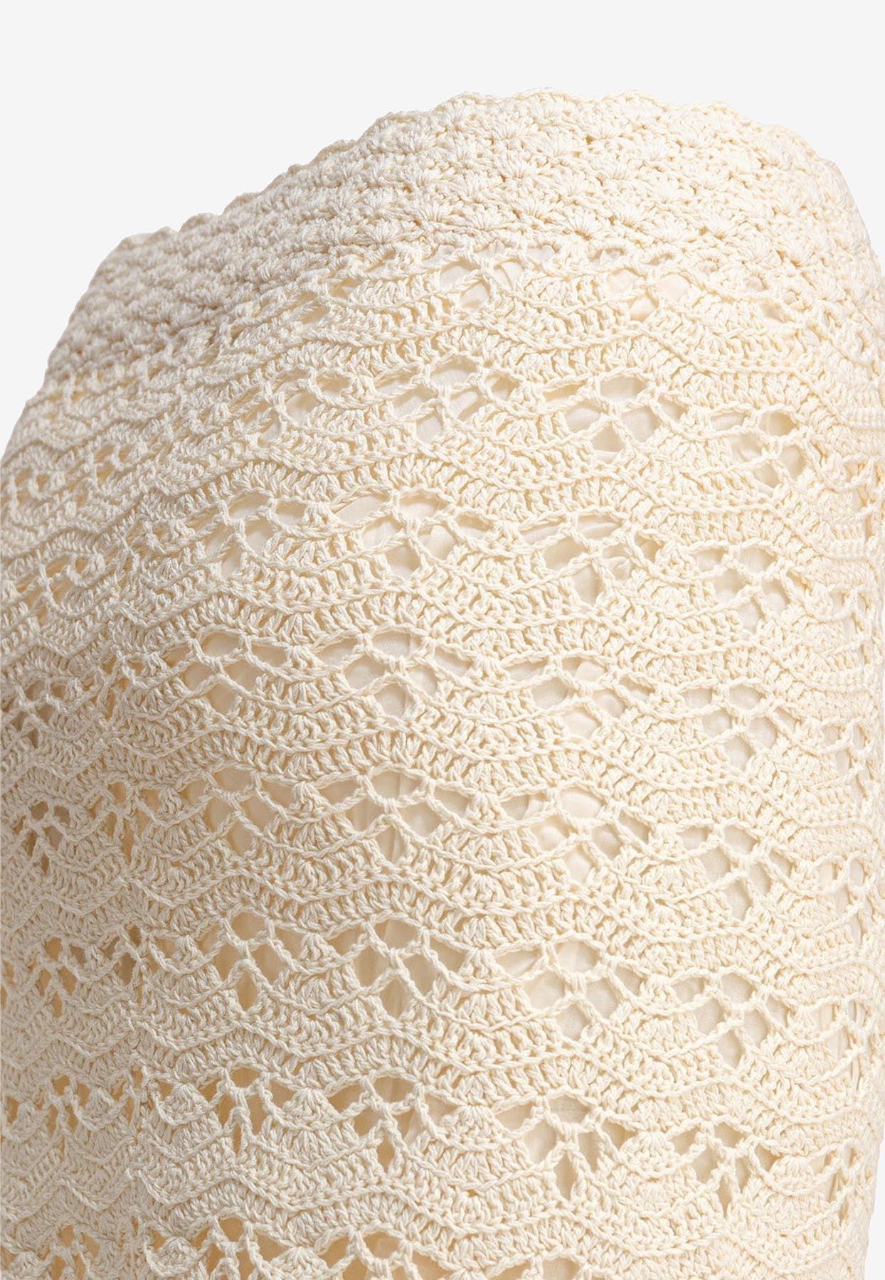 Zimmermann Rhiannon Crochet Skirt in Natural | Lyst