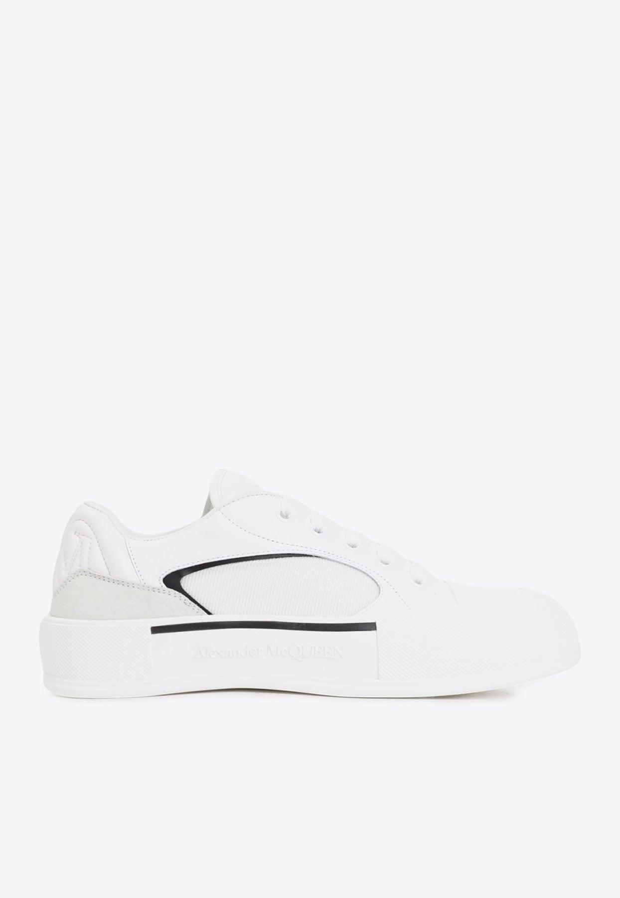 Alexander McQueen Skate Deck Plimsoll Lowtop Sneakers in White for Men