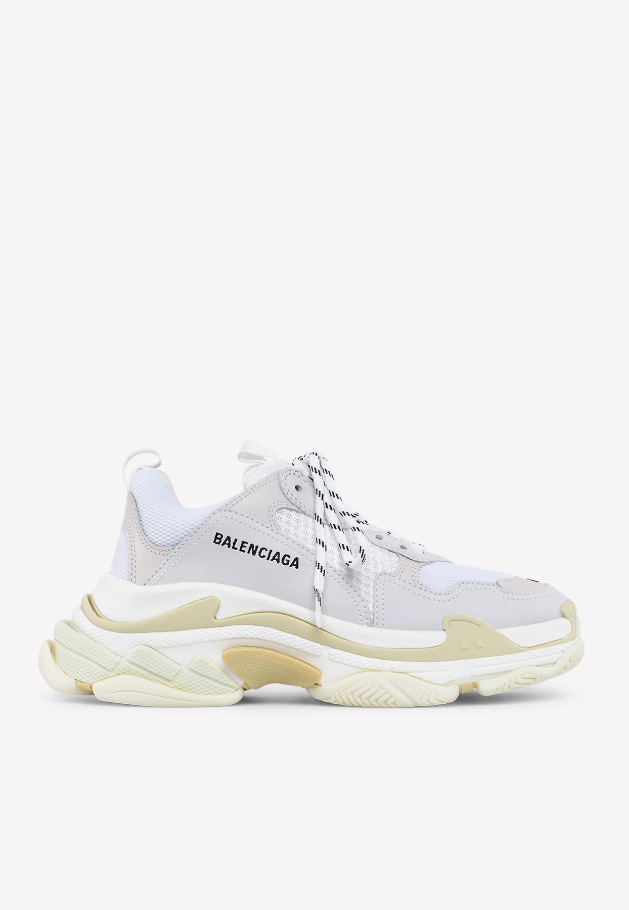 Balenciaga Triple S Sneakers In Mesh And Leather in White - Save 49% - Lyst