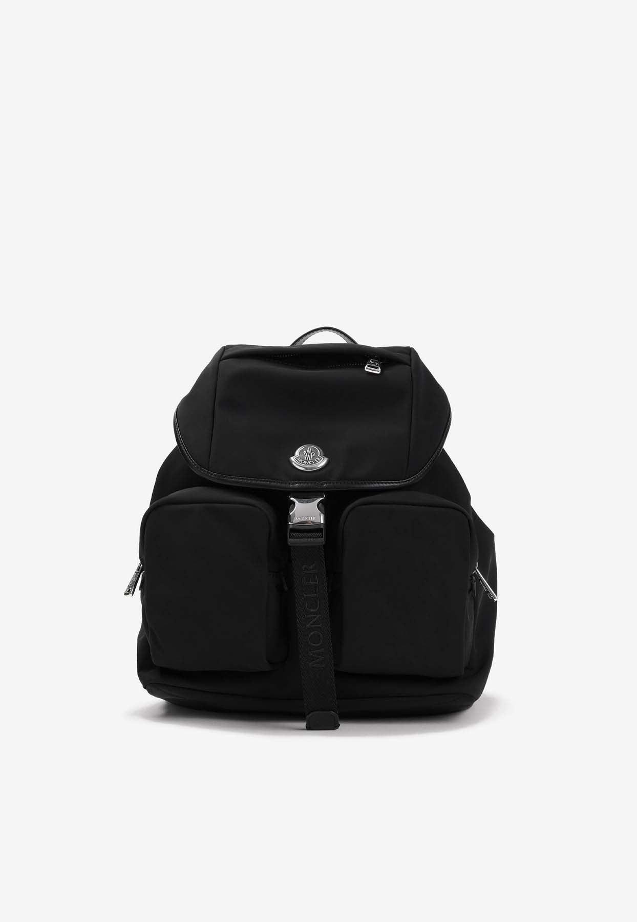 バックパック・リュック Moncler Trick' Black Nylon Backpack Moncler New Trick Nylon Backpack in Black | Lyst