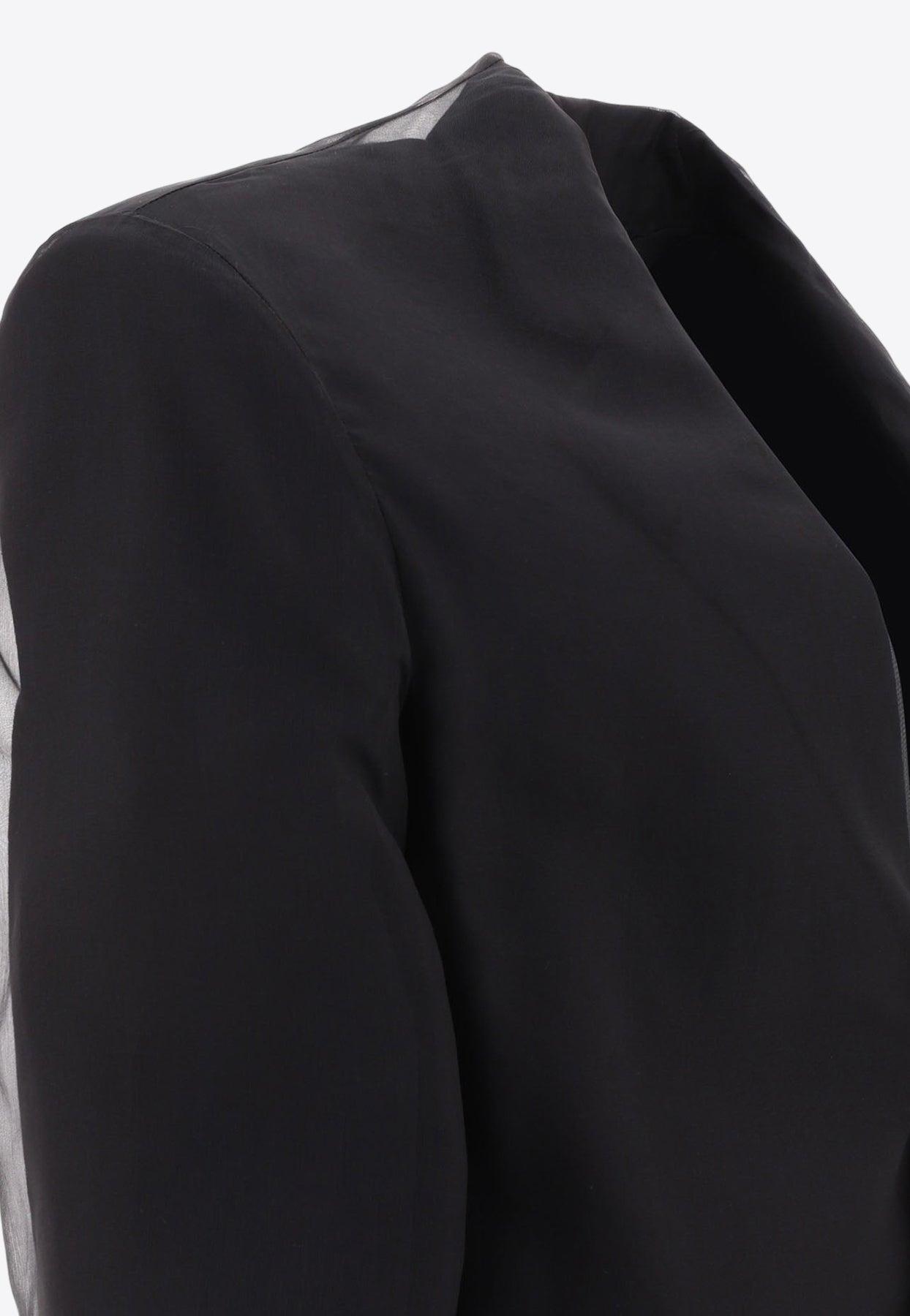 国内配送【SPORTMAX】 ACACIA ダブル レイヤード ブレザー Sportmax Acacia Silk-Overlay Blazer | Saks Fifth Avenue