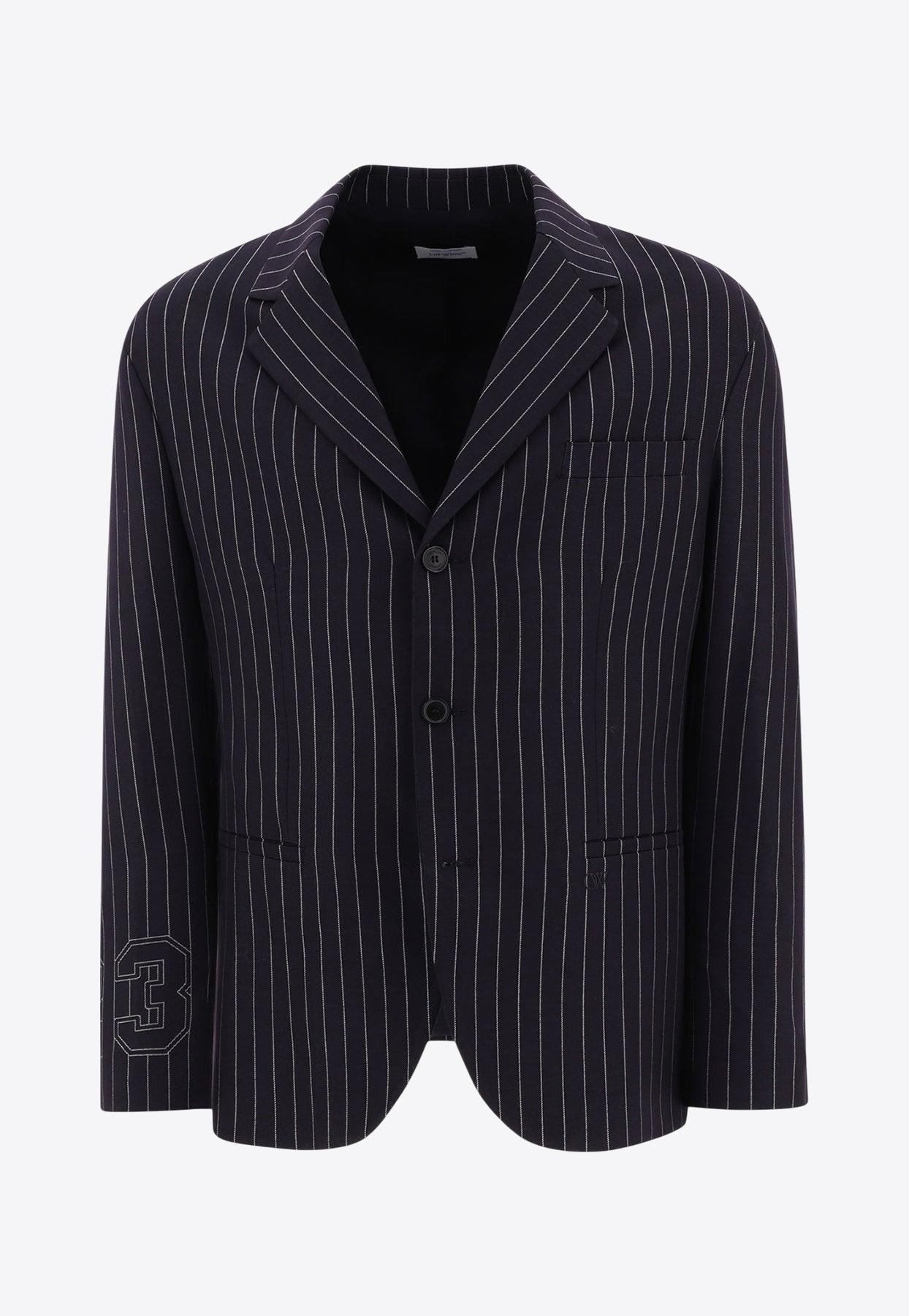 【関税&送料込】Off White Black Drill Oversize Blazer Off-White Blazers for Men | FARFETCH US
