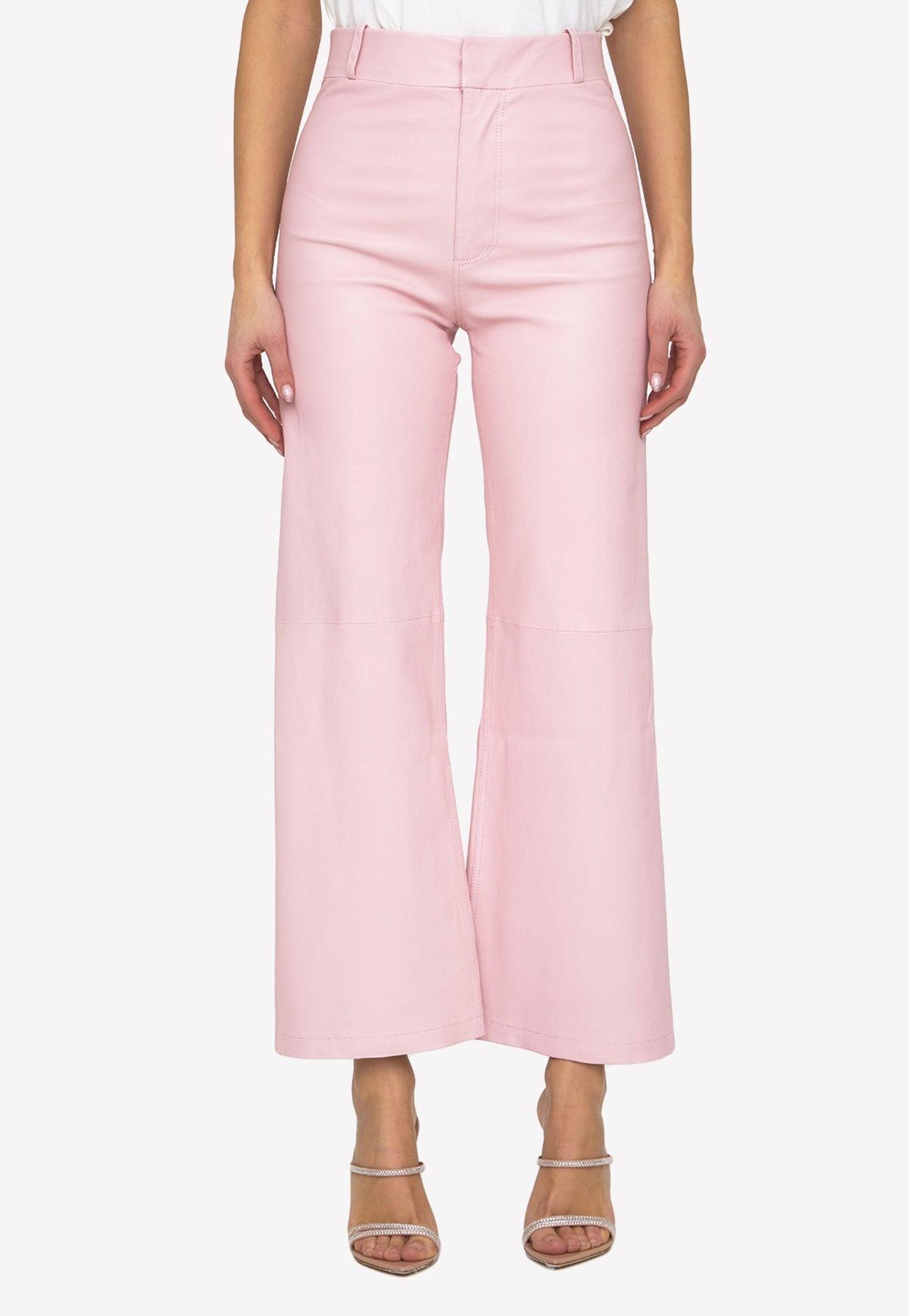 Arma Stretch Palazzo Pants in Pink | Lyst