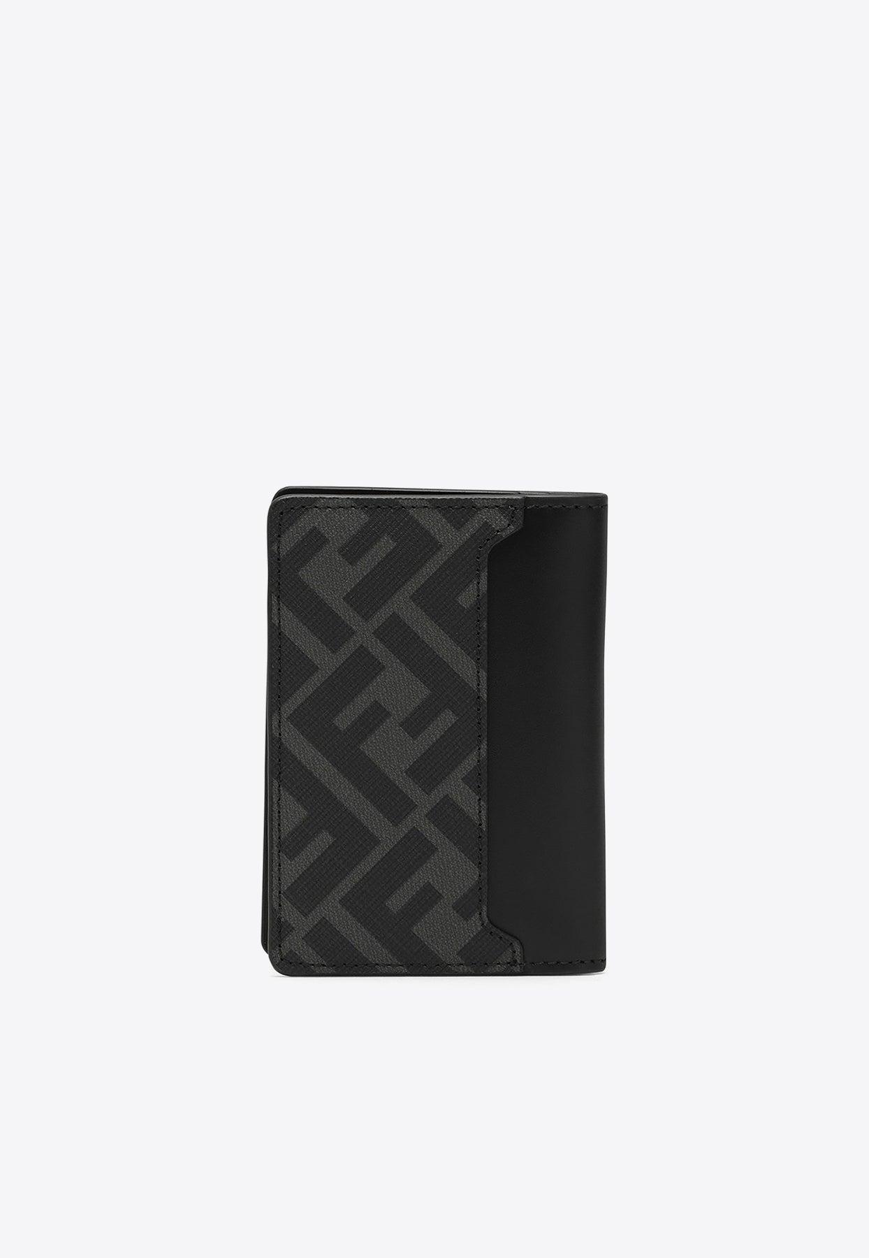 FF Card Holder - Black leather card holder