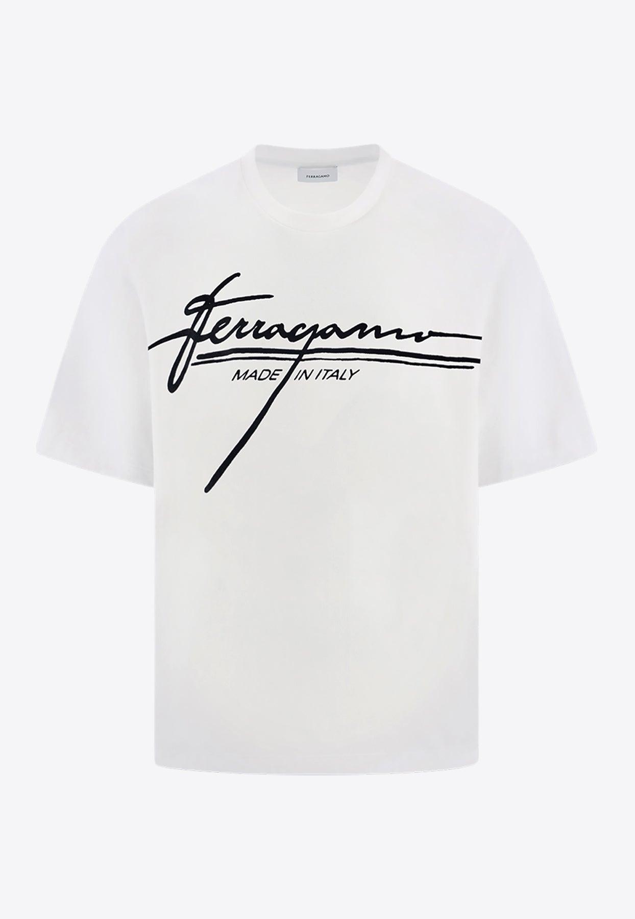 Tシャツ・カットソー FERRAGAMO Men T-shirt White 767443 002 Ferragamo T-Shirt In 002 - 33% Off | Editorialist