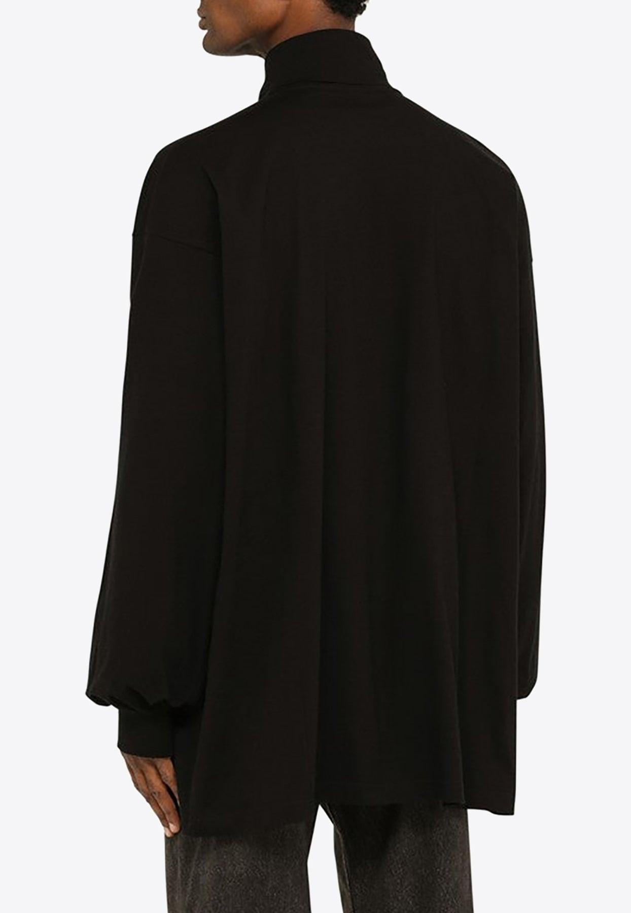 Balenciaga Oversized Turtleneck Top in Black for Men | Lyst