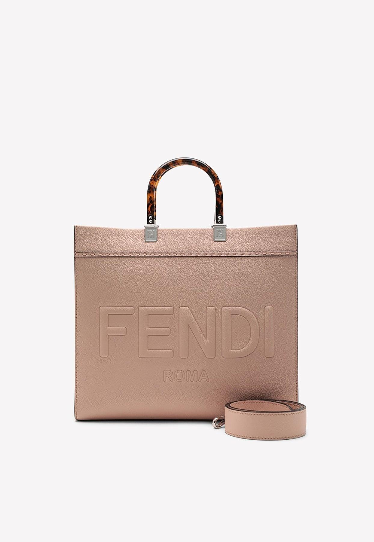 Fendi Medium Logo Tote Bag in Pink | Lyst