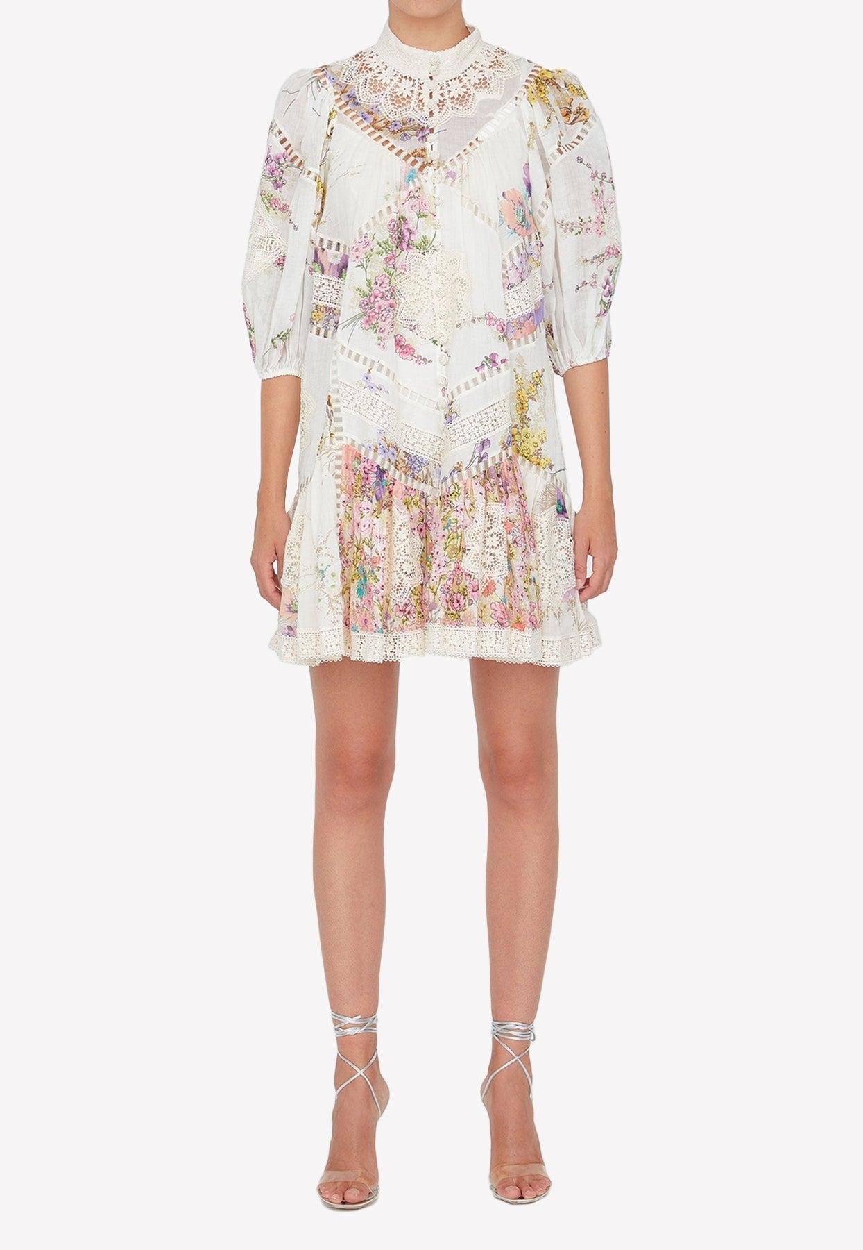 Zimmermann jude lace trim swing dress Clearance