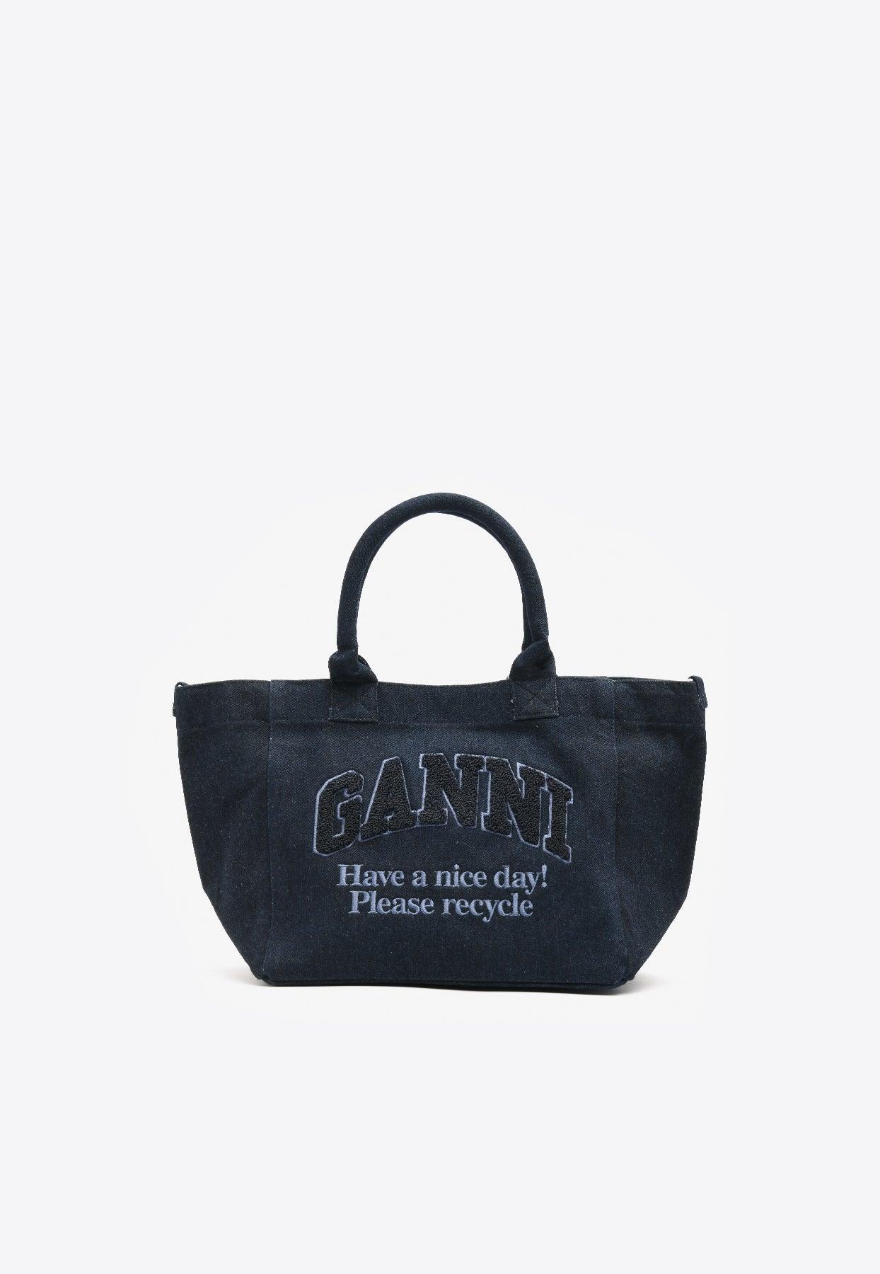 Ganni Women's Tote Bag Blue