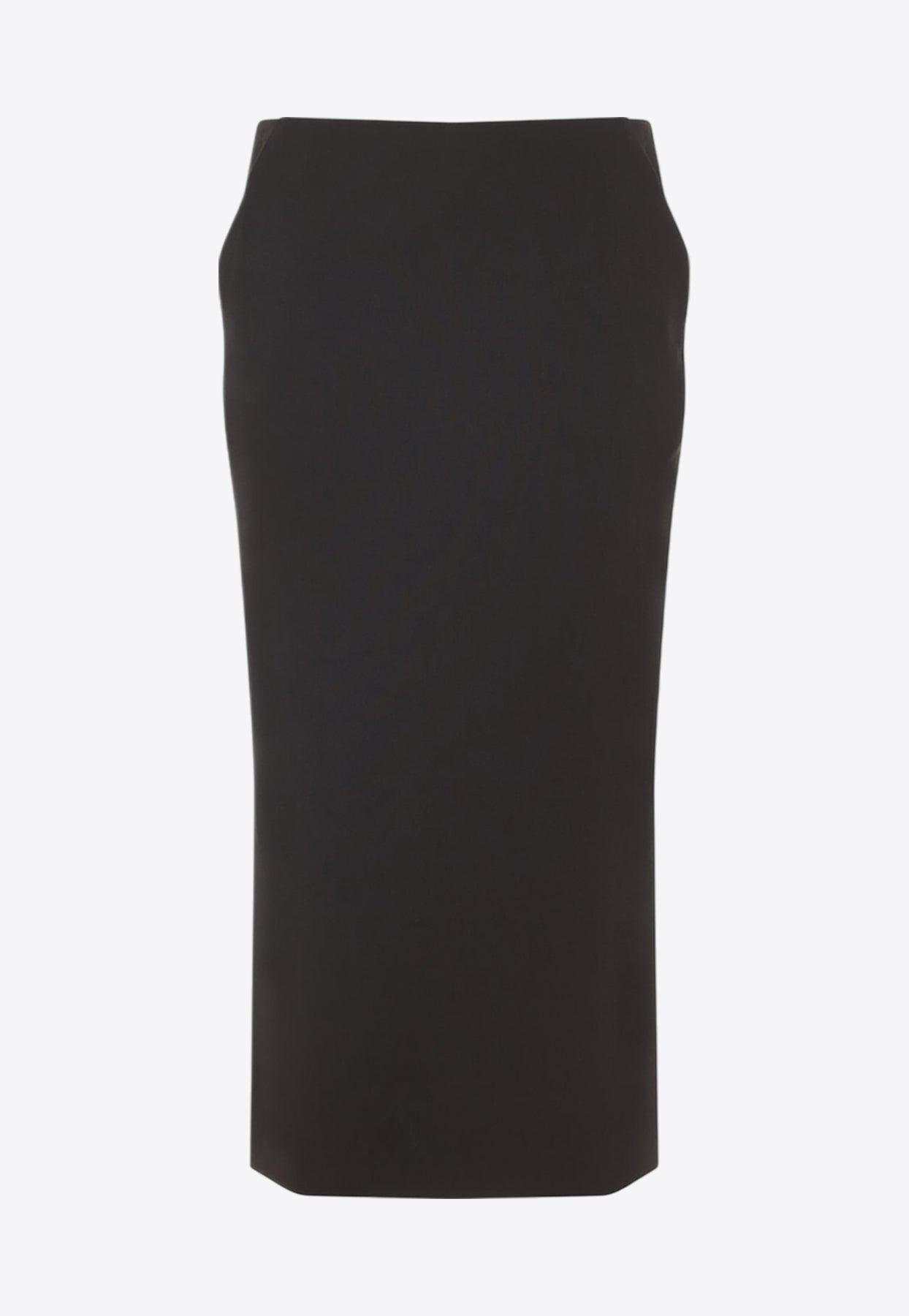 スカート GIORGIO ARMANI Women Mid Skirts GW001263TE10101 GREY Giorgio Armani Silk Maxi Skirt | Blue | FARFETCH