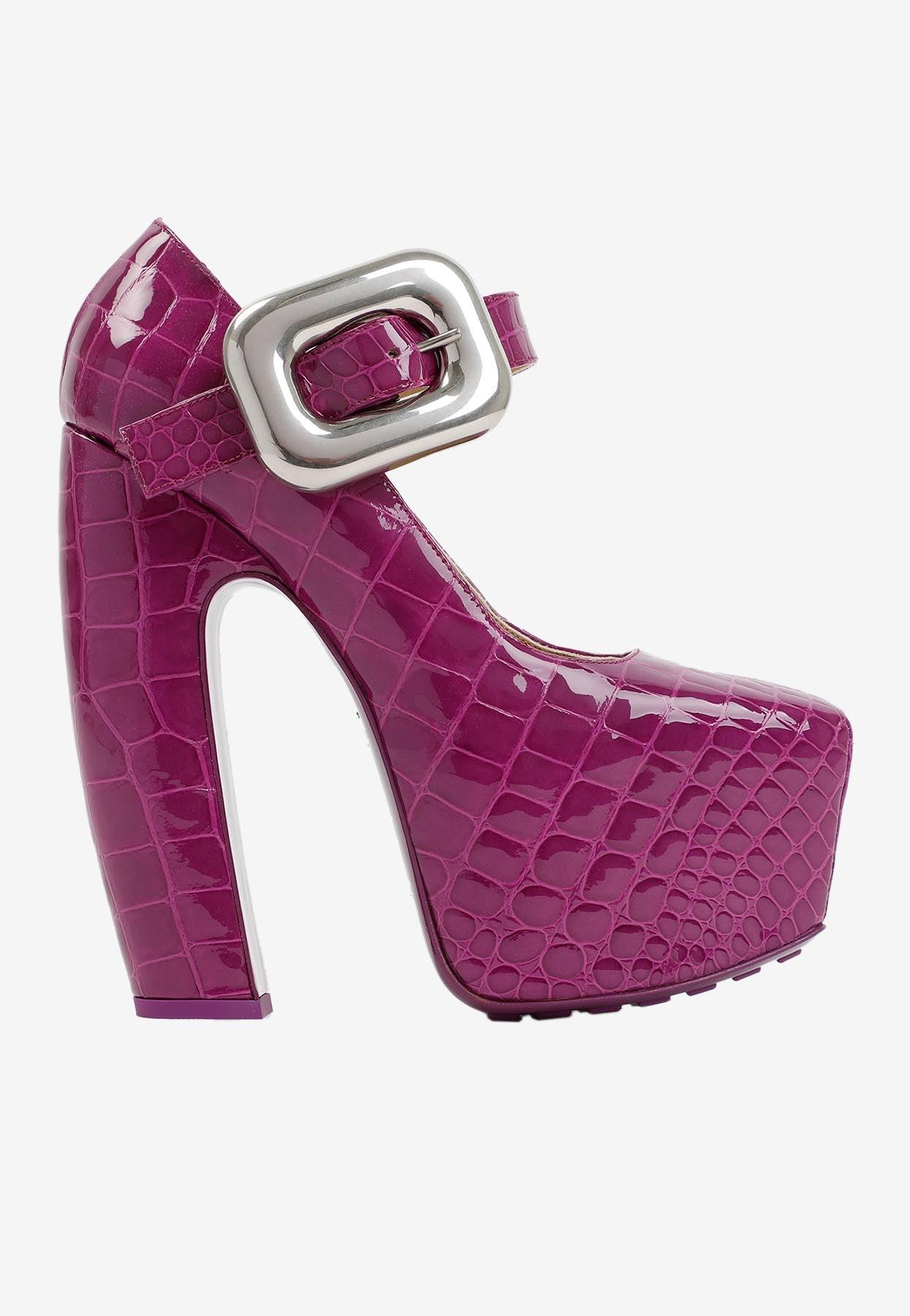 Bottega Mary Jane Mostra 170 Platform Pumps Venom in Purple Lyst Australia