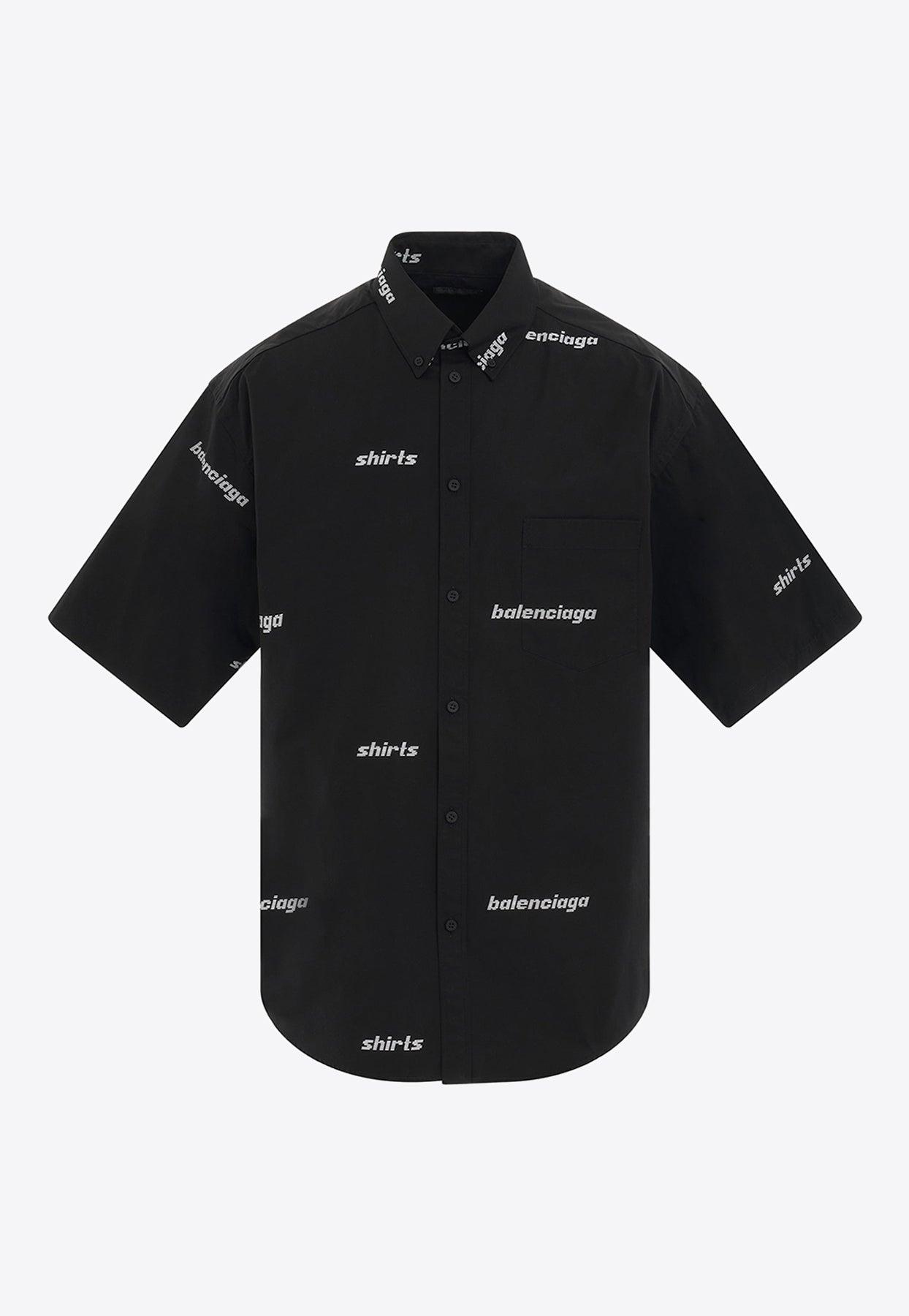 Balenciaga t best sale shirt button up