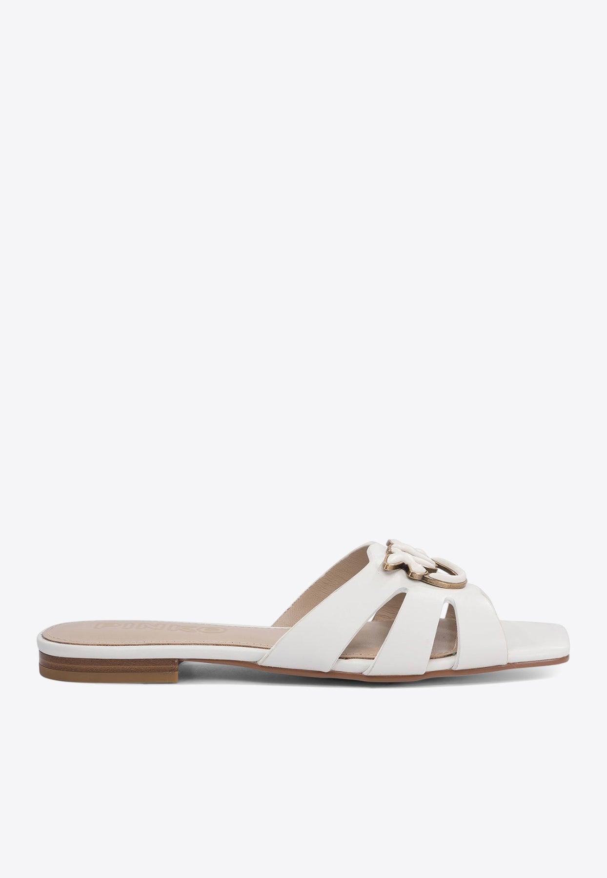 【関税&送料込】Pinko Sandals White Pinko Flat sandals for Women | Online Sale up to 50% off | Lyst