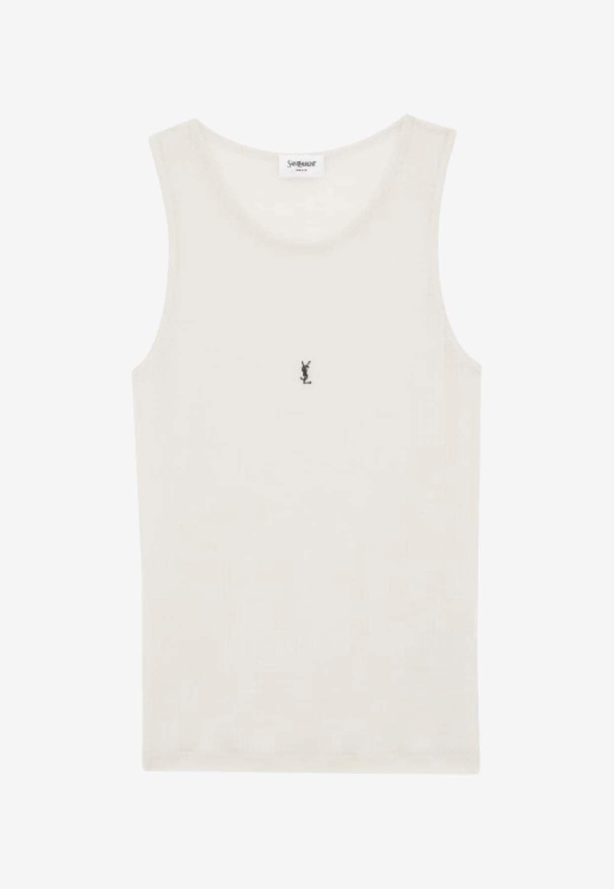 Women's Saint Laurent Sleeveless and tank tops | Lyst