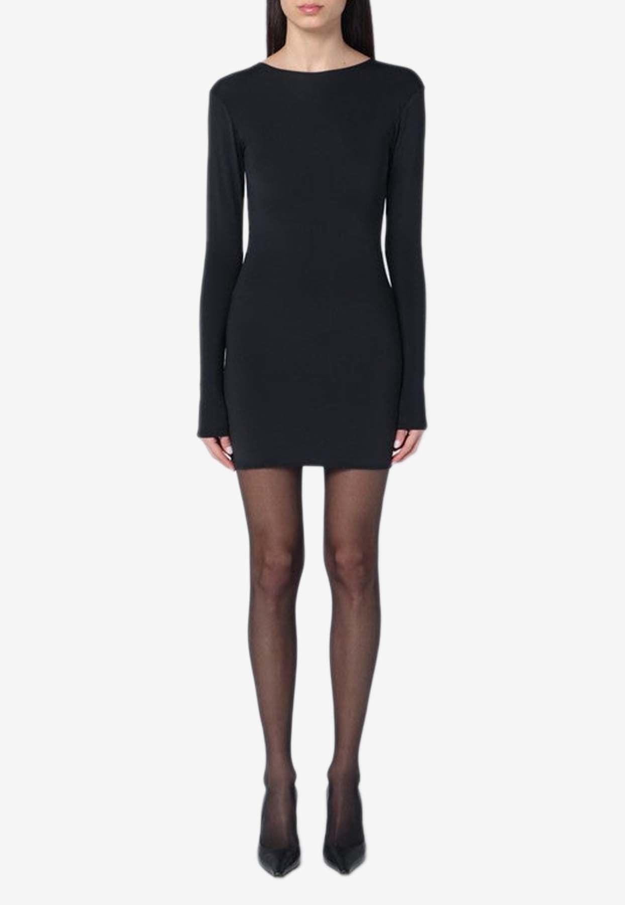 ワンピースその他 Entire Studios Mini black dress in nylon blend entire studios Black LS Minidress | REVERSIBLE