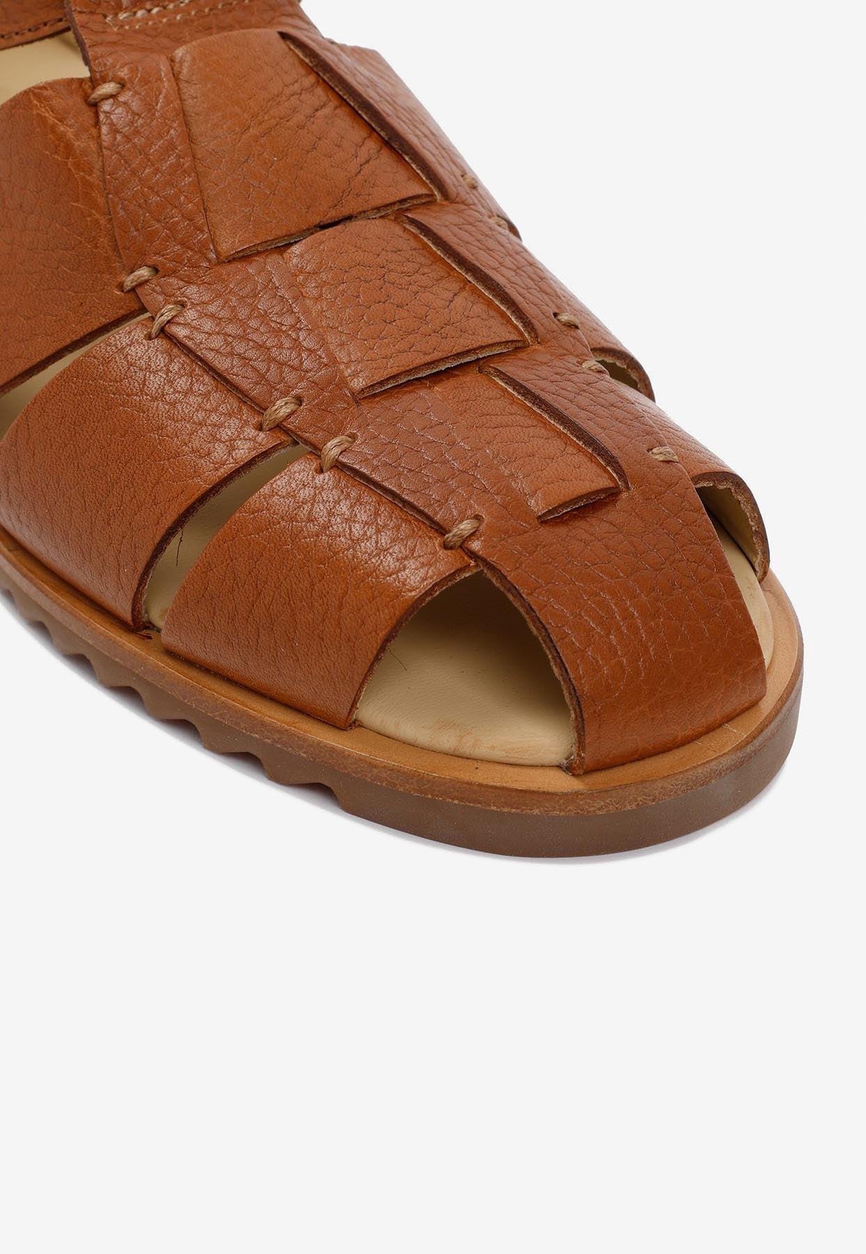 Paraboot Pacific Leather Fishman Sandals in Brown for Men | Lyst