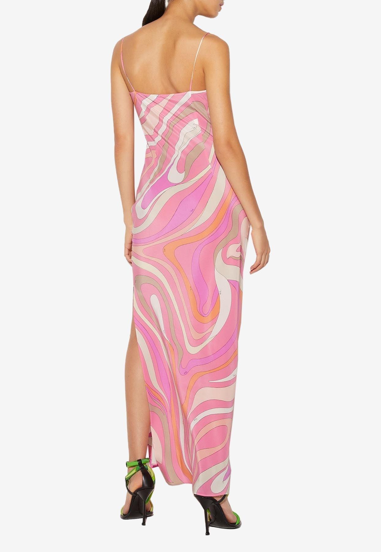 【関税込み】EMILIO PUCCI MARBLE DRESS Marmo Print Silk Dress – PUCCI Online Store