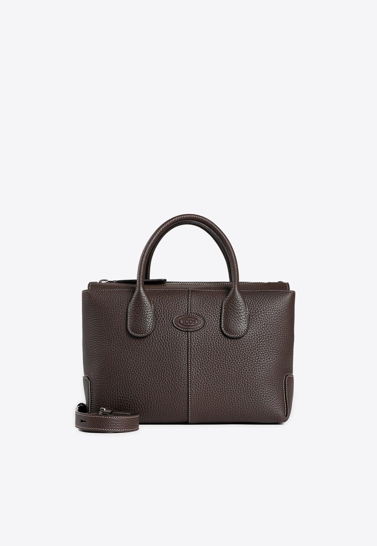 Tod's Small Di Top Handle Bag In Leather in Brown | Lyst