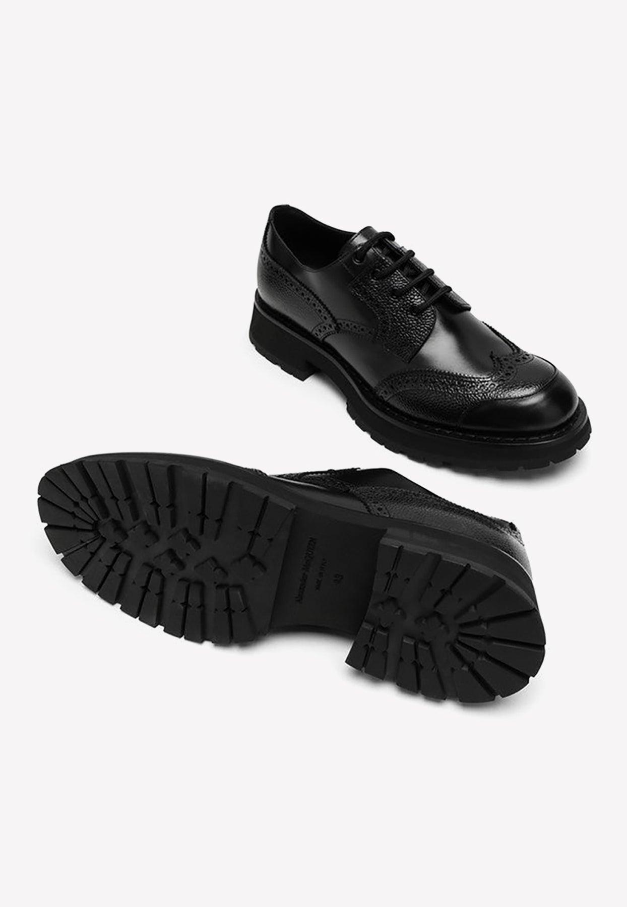 Alexander McQueen Punk Worker Derby Lace-up Boots in Black for Men | Lyst