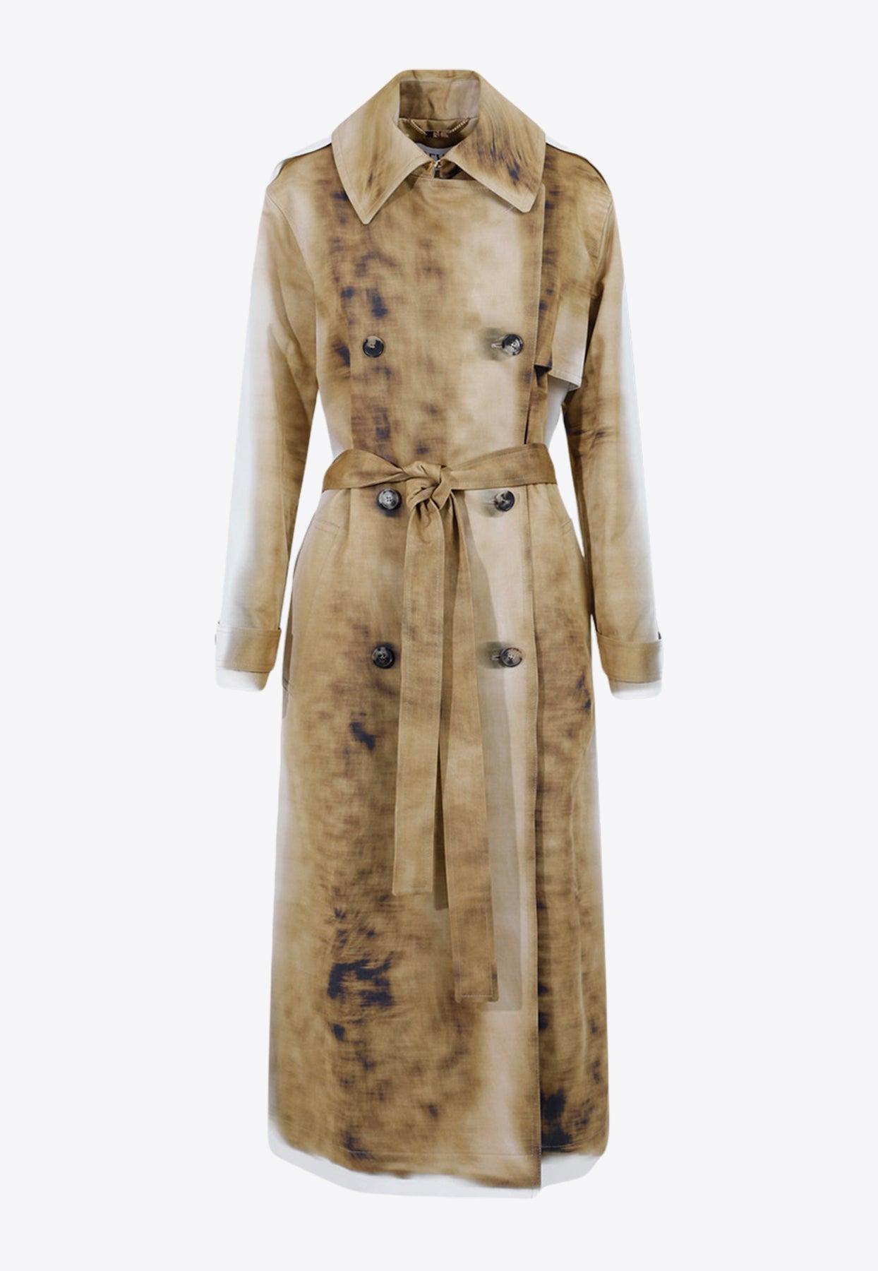 Loewe Trench Coat in Natural | Lyst Loewe Trench Coat in Natural | Lyst
