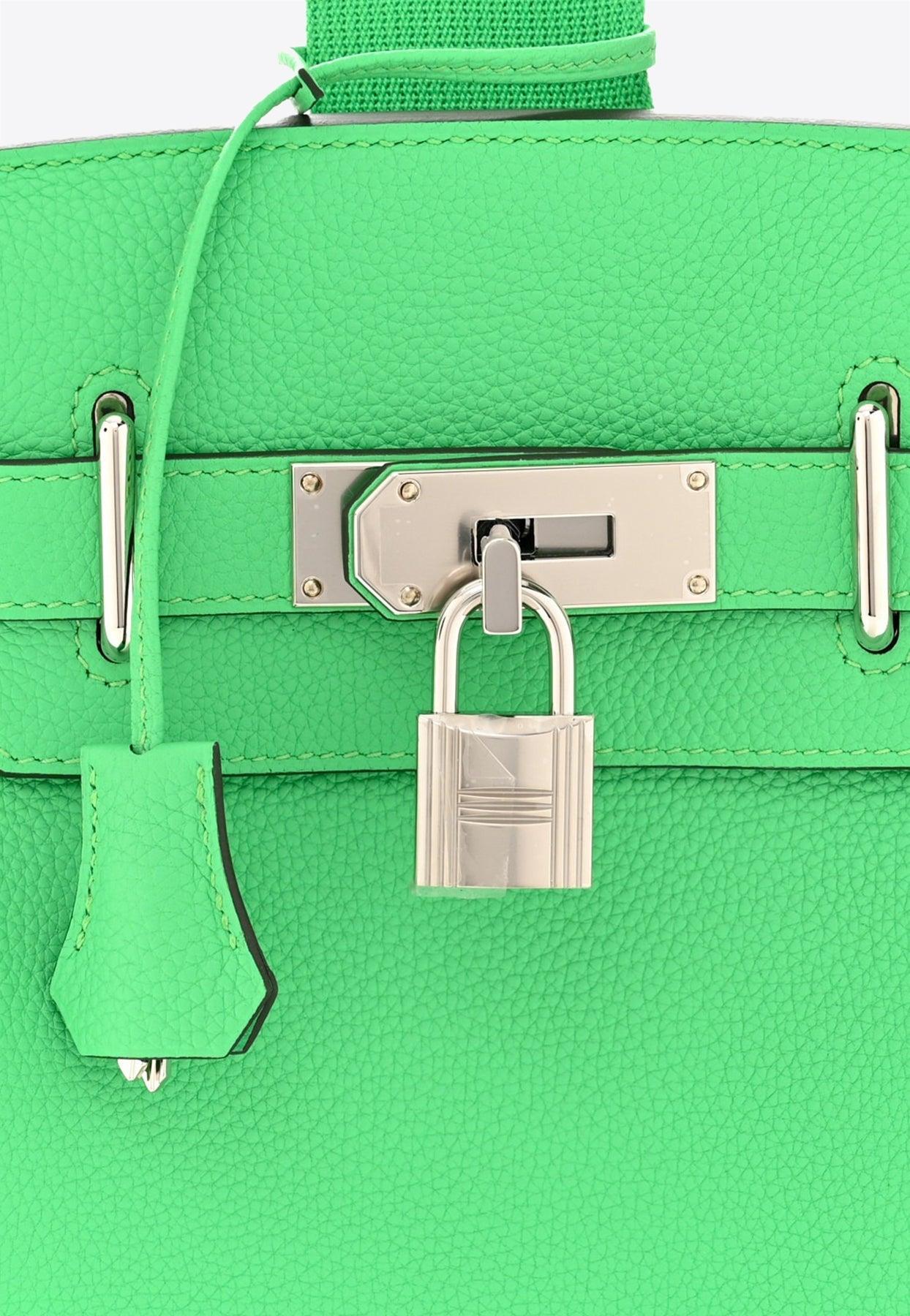 Hermès Hac A Dos Pm Backpack In Vert De Gris Togo With Palladium