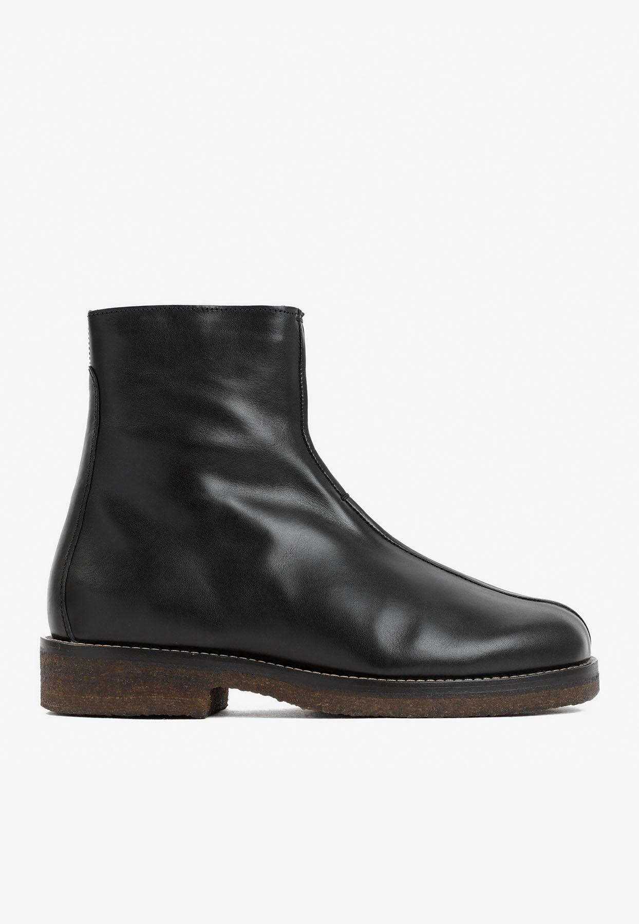 Lemaire Ankle Leather Boots in Black for Men | Lyst Canada