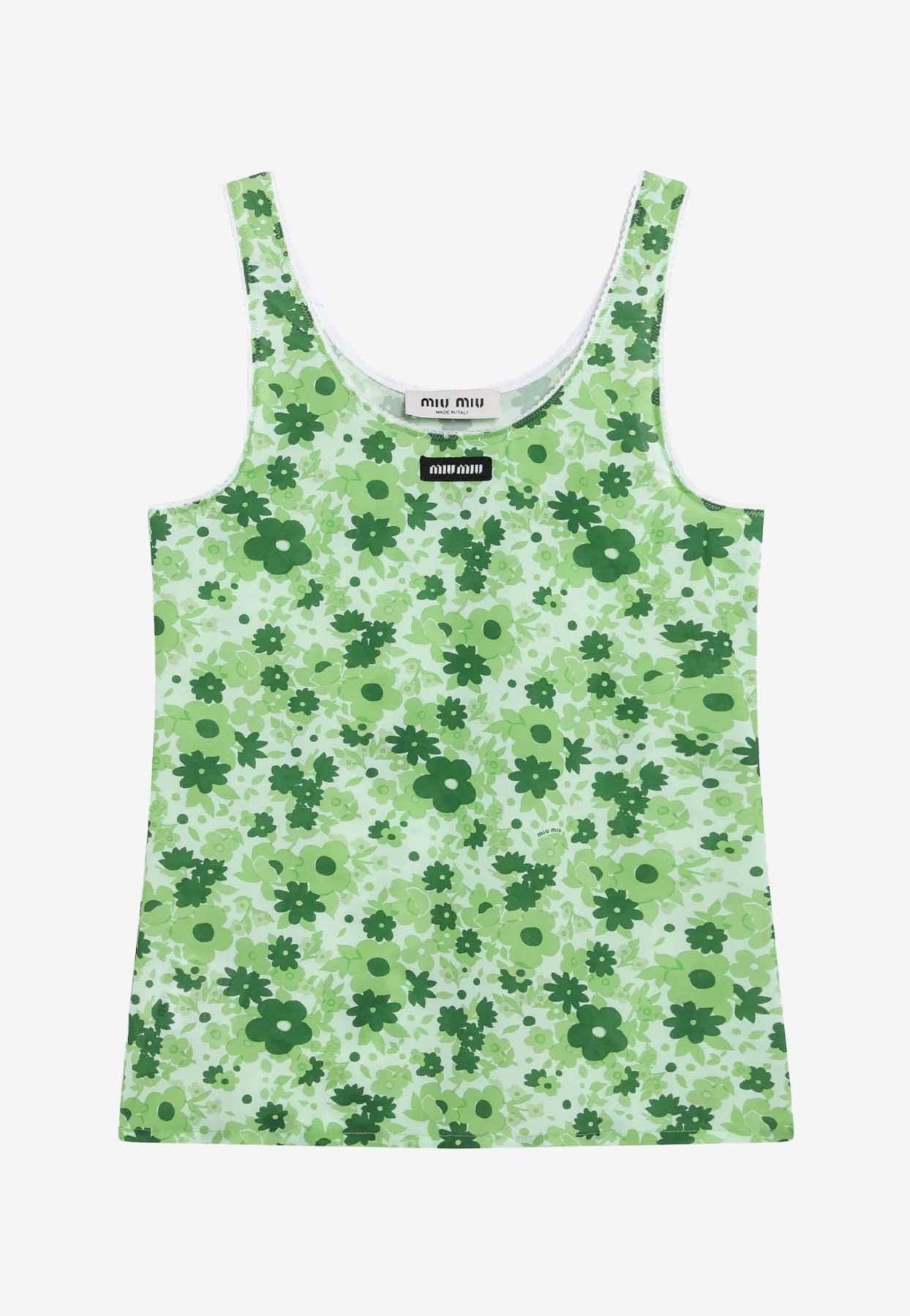 Miu Miu Sleeveless and tank tops for Women | Online Sale up to 33