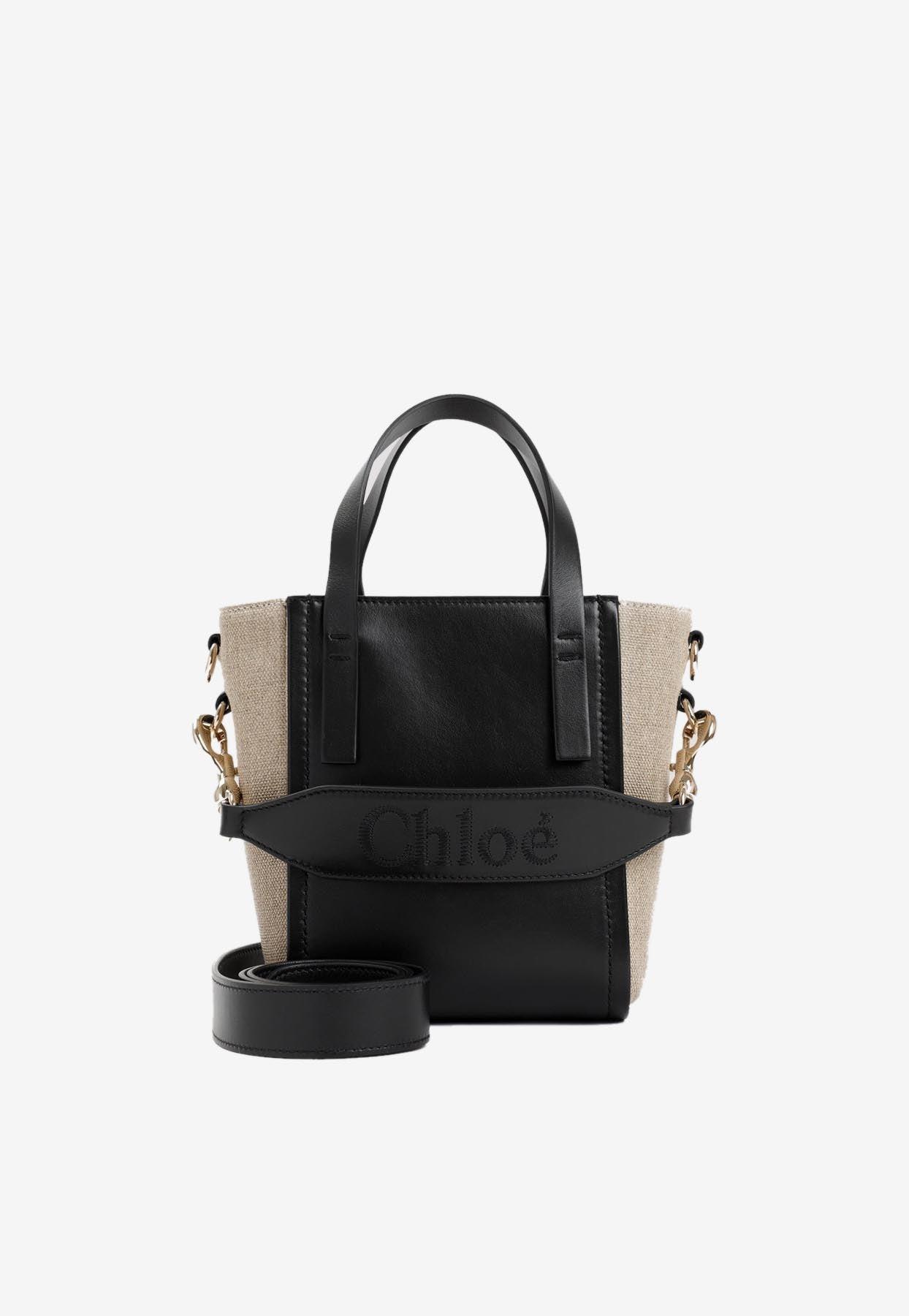 Chloé Small Sense Tote Bag in Black | Lyst