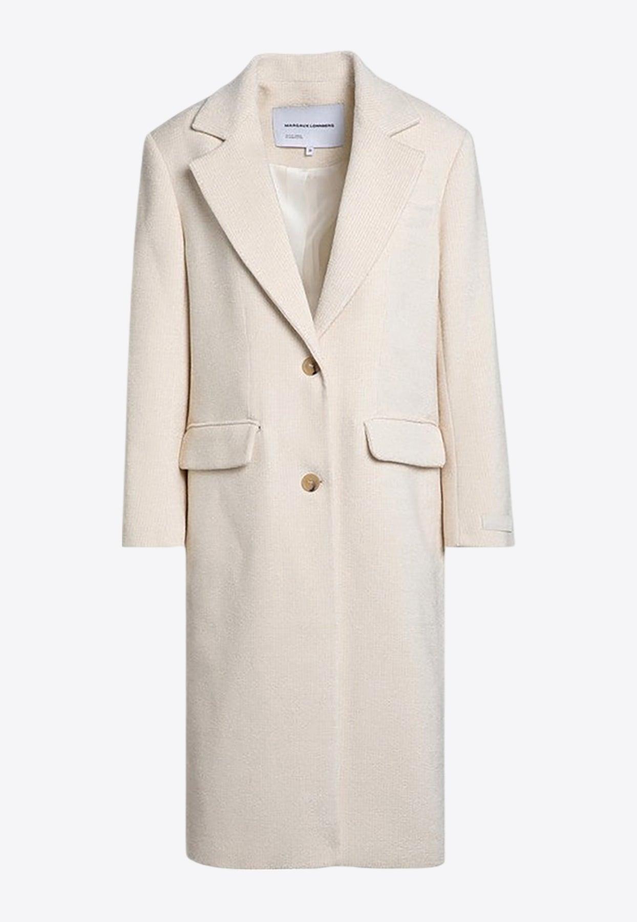 ジャケット Margaux Lonnberg White single-breasted coat Margaux Lonnberg Coats for Women | Online Sale up to 76% off